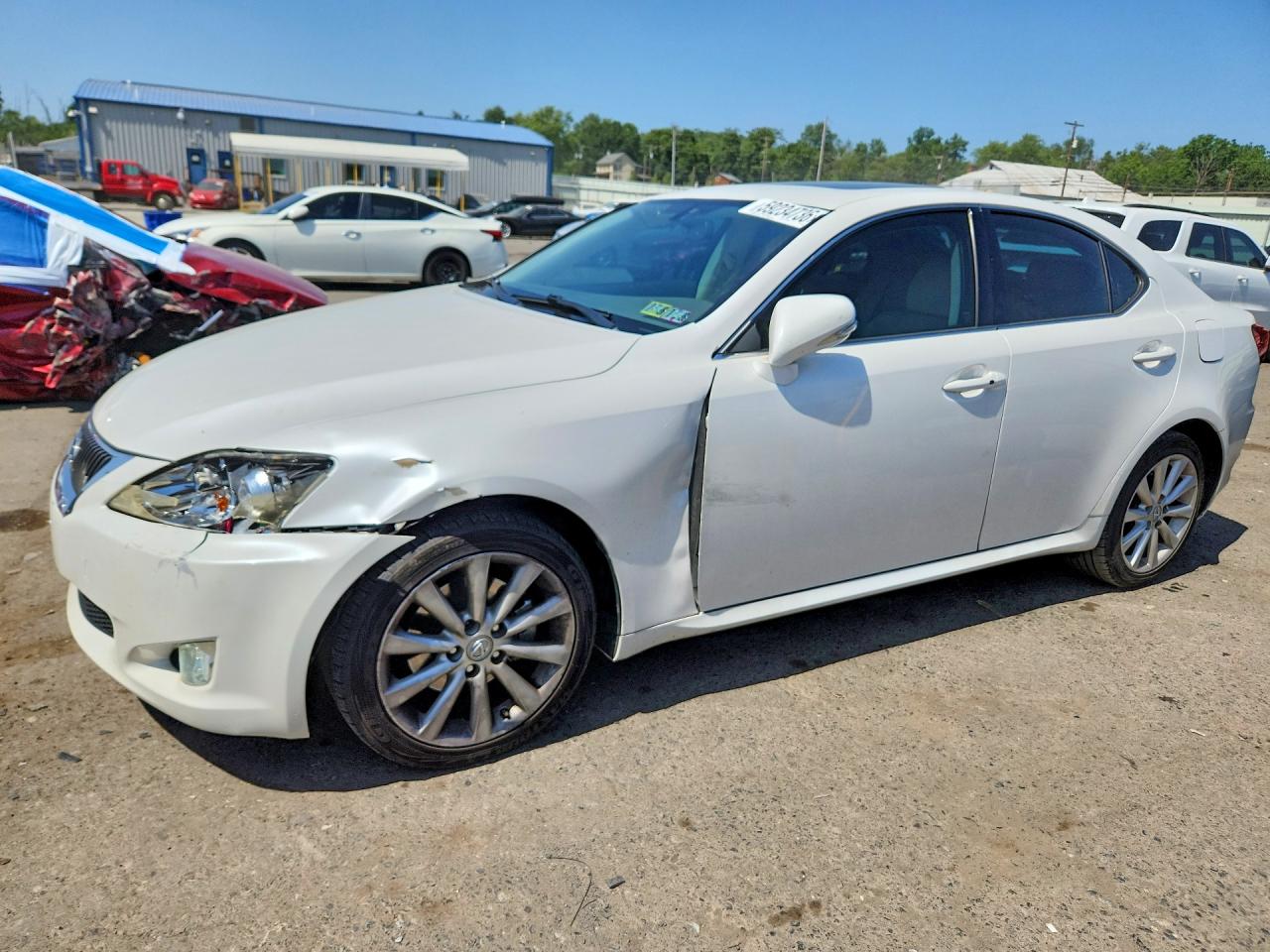 2009 Lexus Is 250 White vin: JTHCK262192031799