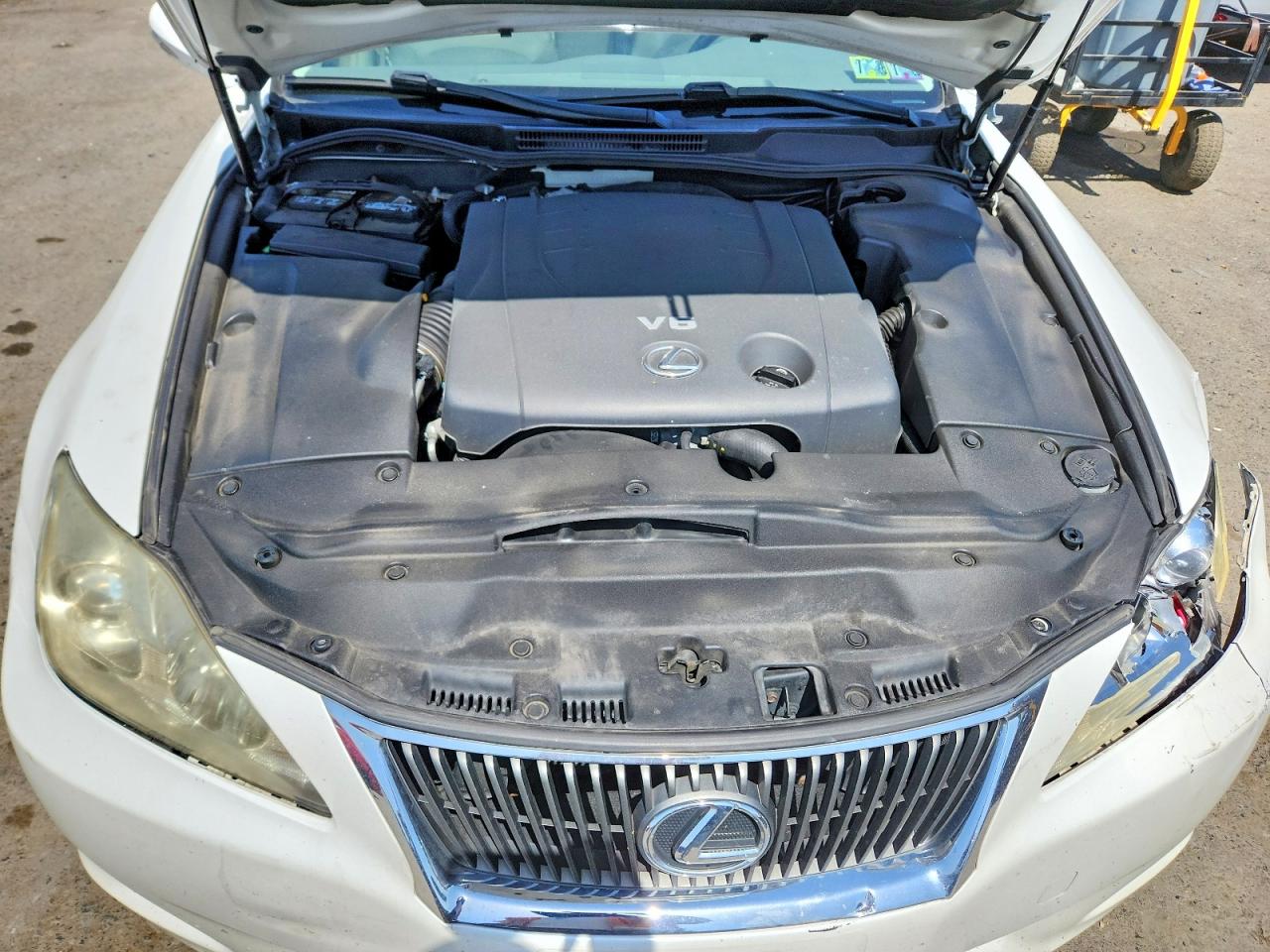 2009 Lexus Is 250 White vin: JTHCK262192031799