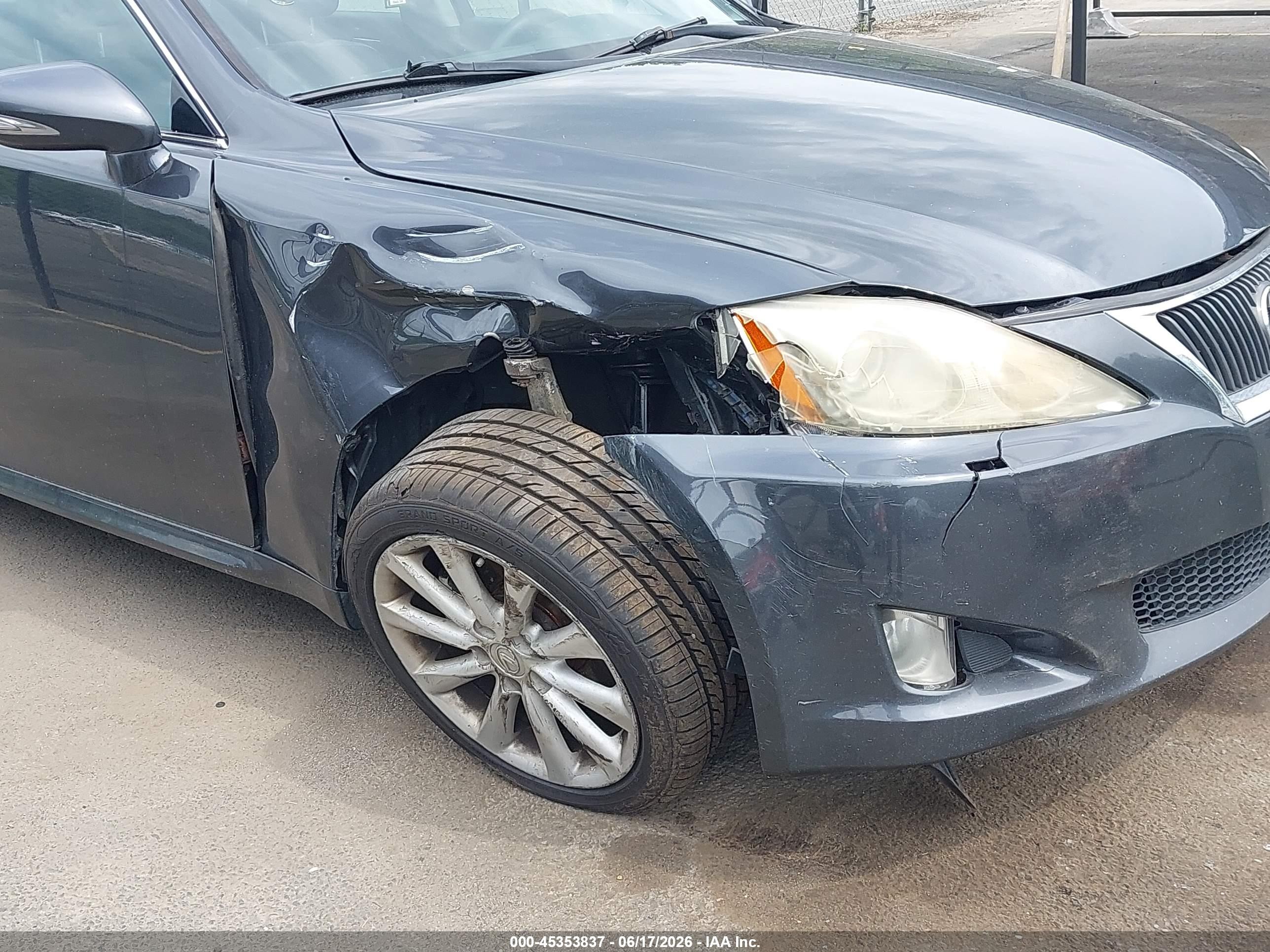 2009 Lexus Is 250 Gray vin: JTHCK262195032210