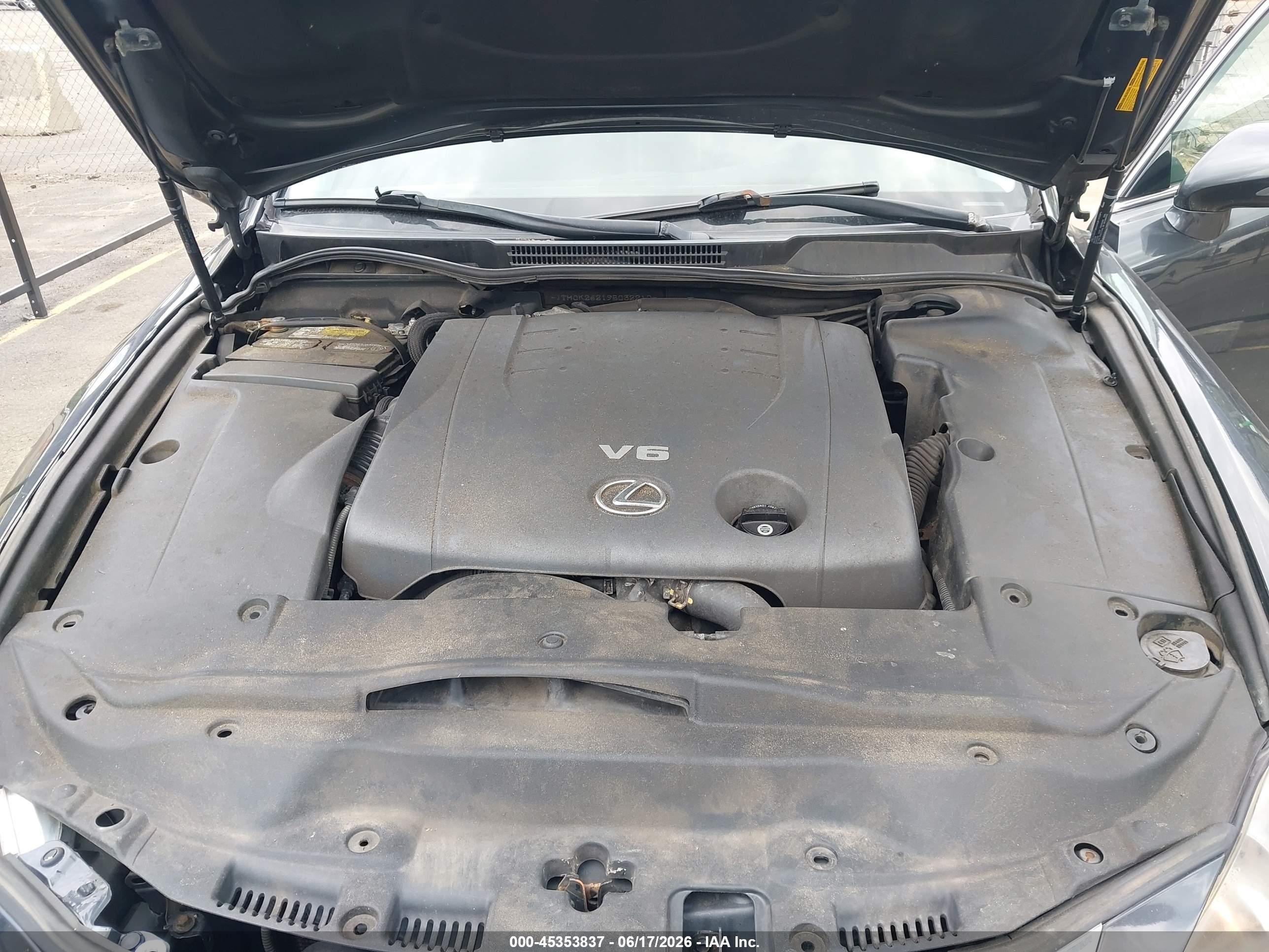 2009 Lexus Is 250 Gray vin: JTHCK262195032210
