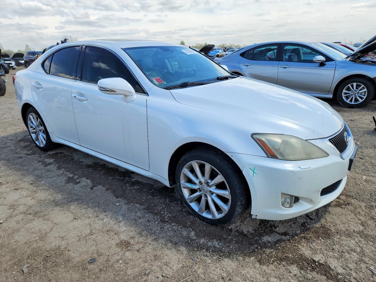 2009 Lexus Is 250 White vin: JTHCK262195034605