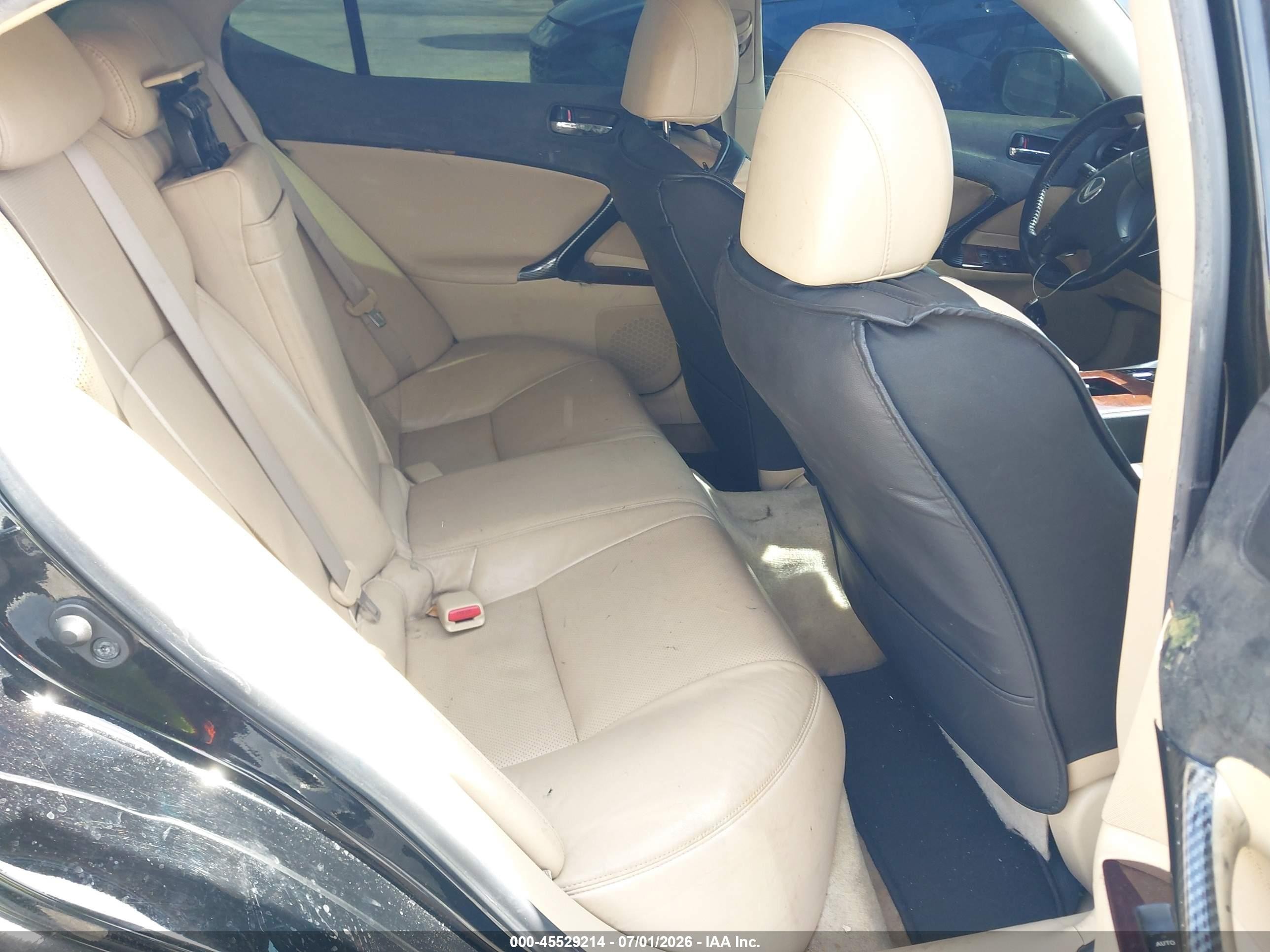 2007 Lexus Is 250   Black vin: JTHCK262272016869