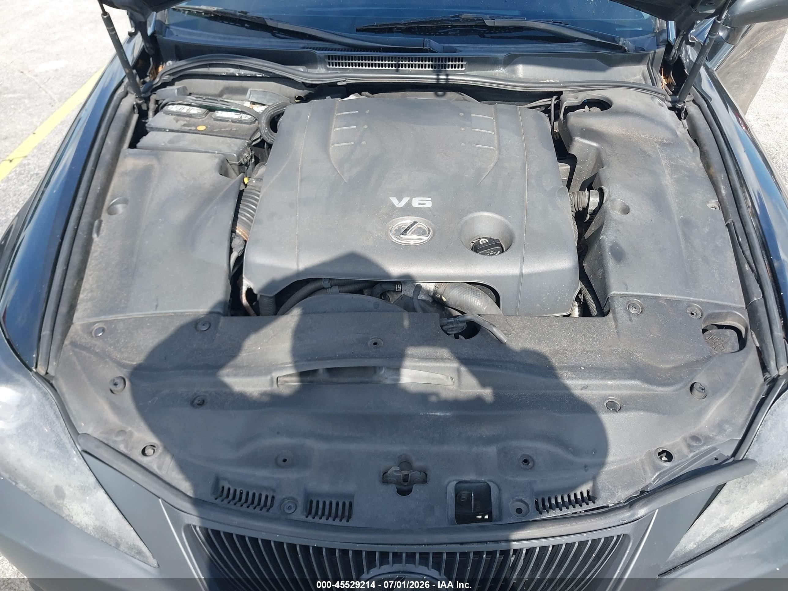 2007 Lexus Is 250   Black vin: JTHCK262272016869