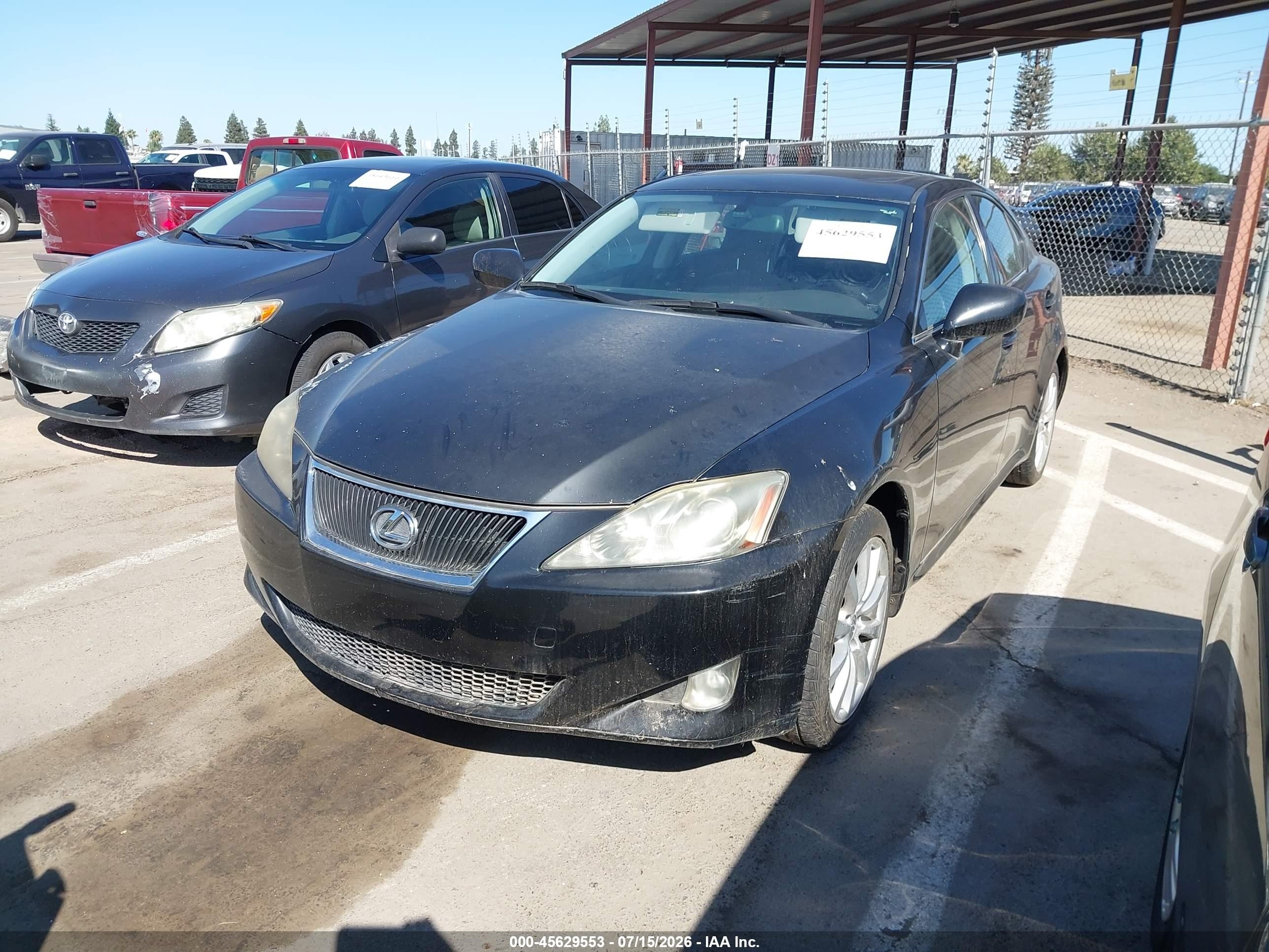 2007 Lexus Is 250   Black vin: JTHCK262272019500