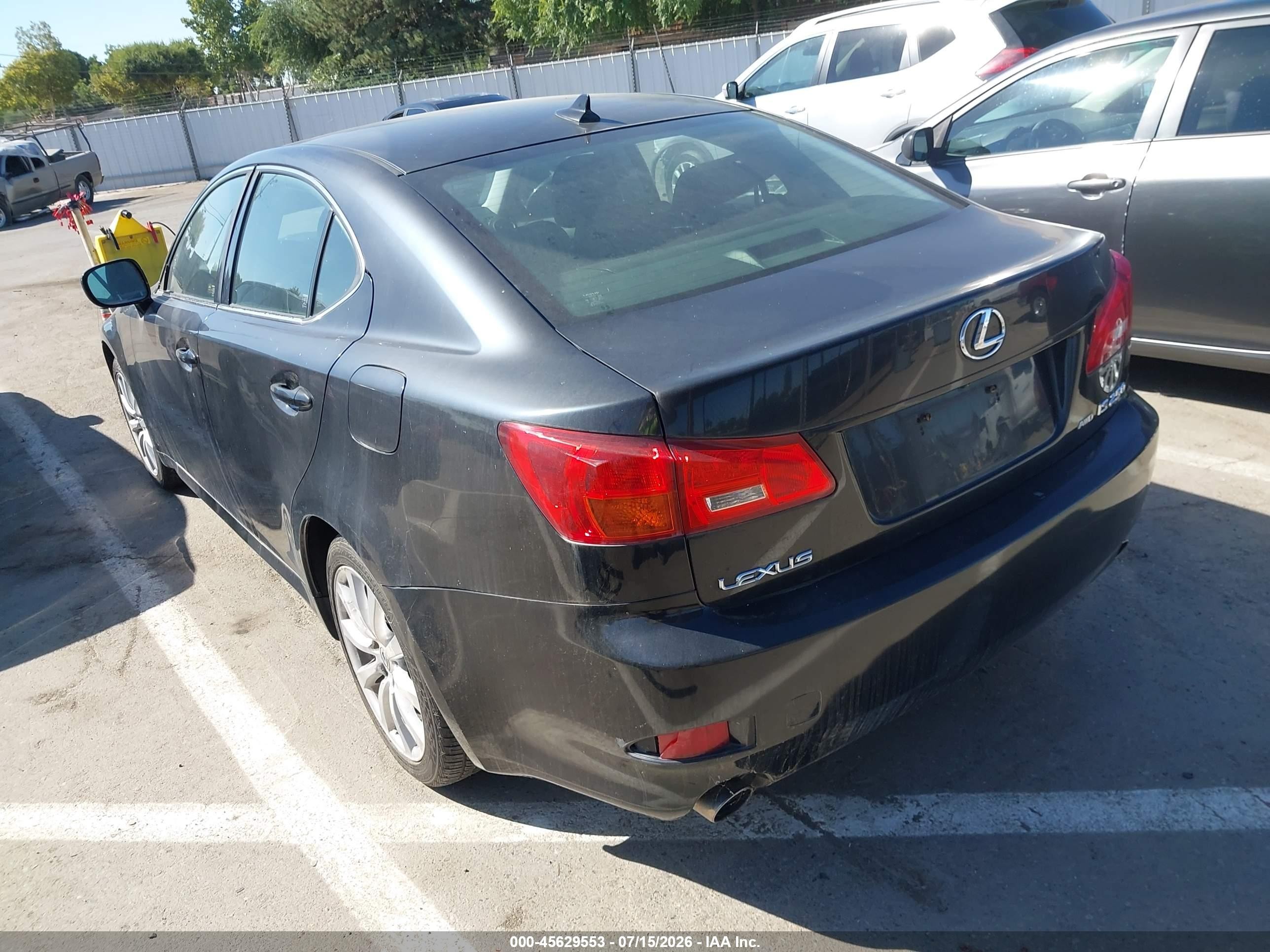 2007 Lexus Is 250   Black vin: JTHCK262272019500