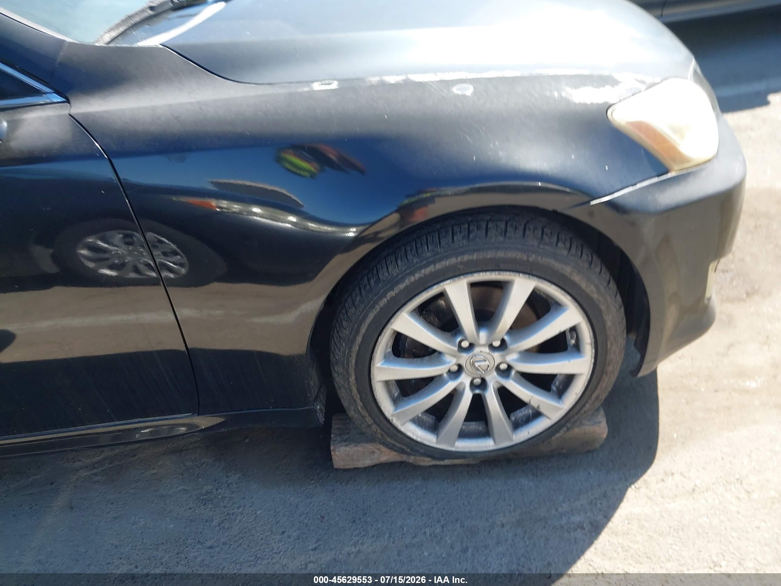 2007 Lexus Is 250   Black vin: JTHCK262272019500