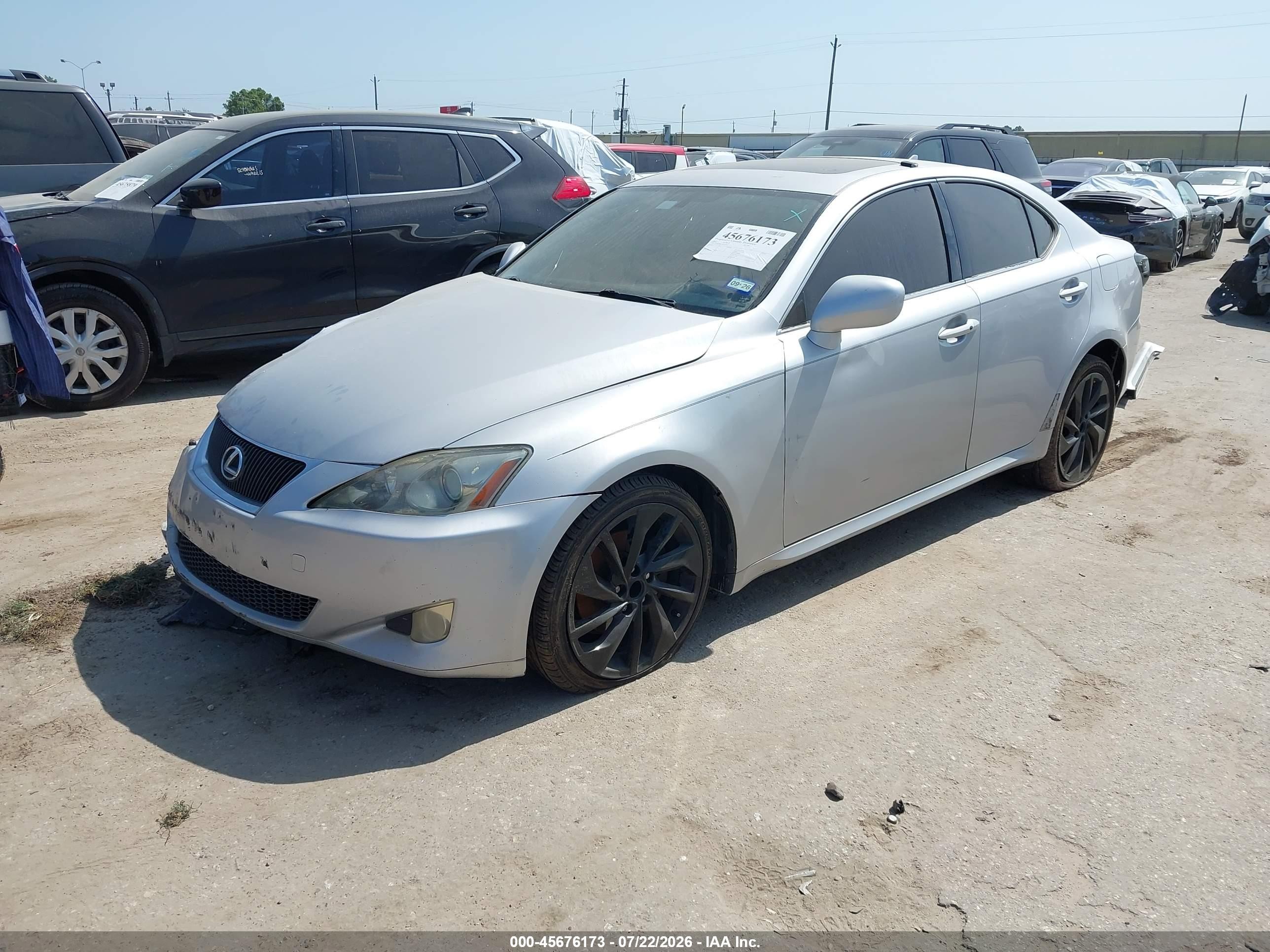 2007 Lexus Is 250   Silver vin: JTHCK262275008091