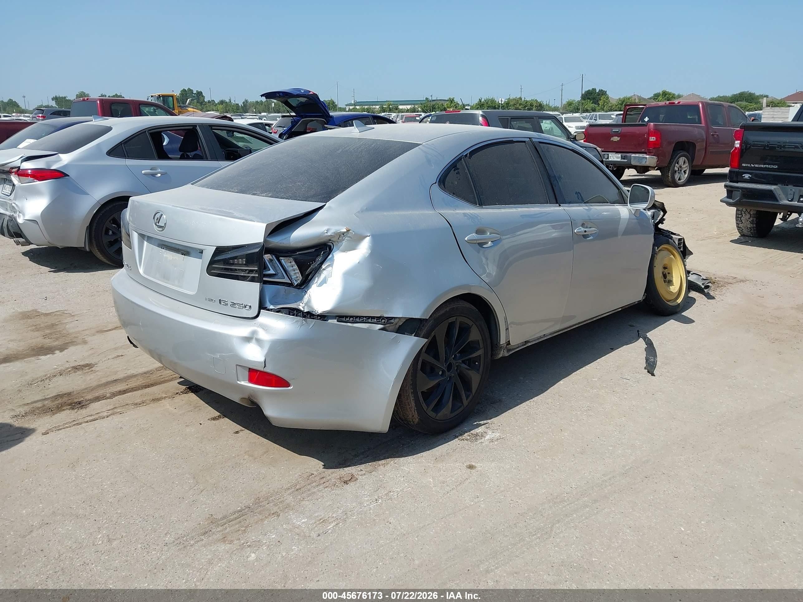 2007 Lexus Is 250   Silver vin: JTHCK262275008091