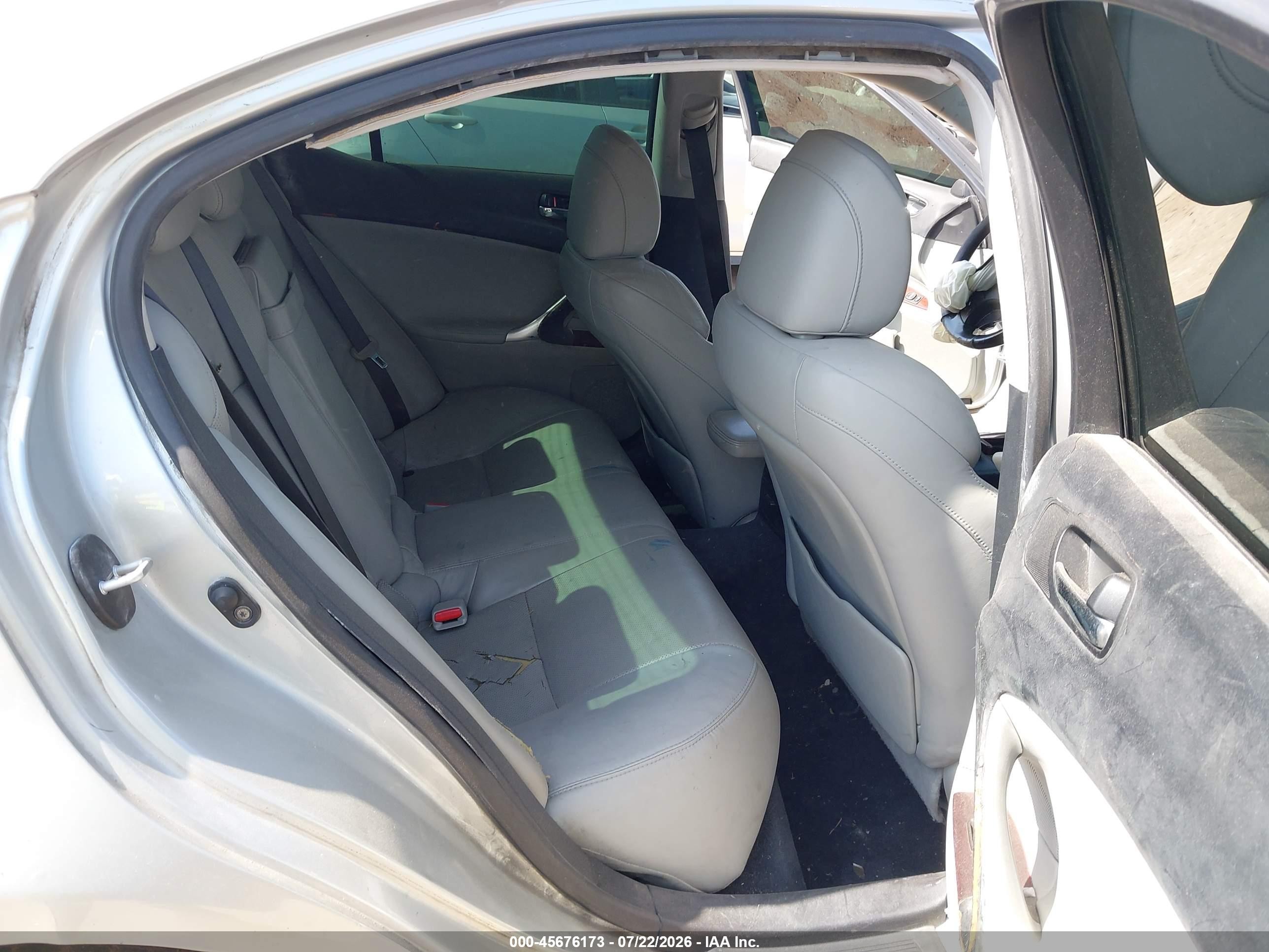2007 Lexus Is 250   Silver vin: JTHCK262275008091
