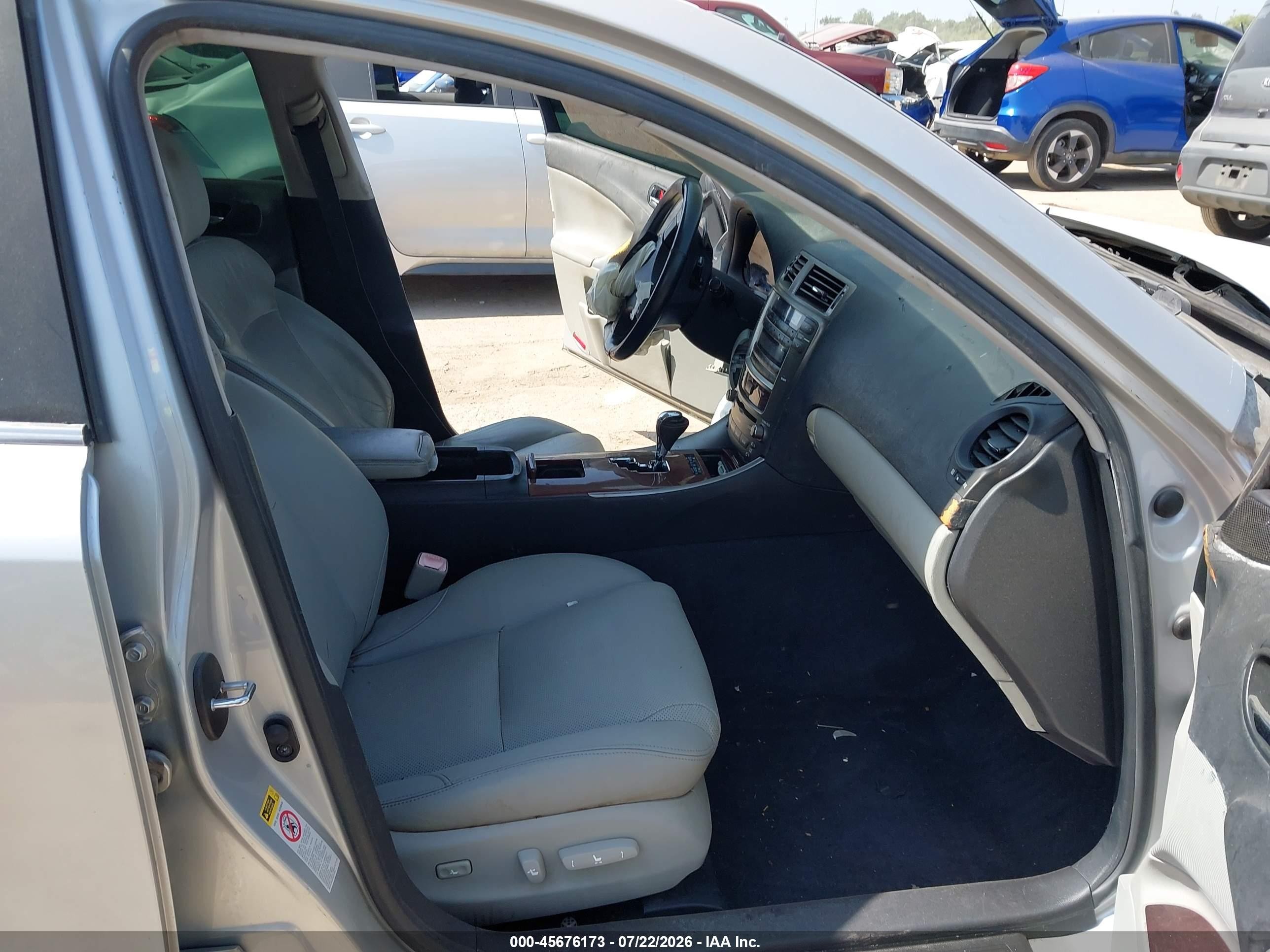 2007 Lexus Is 250   Silver vin: JTHCK262275008091