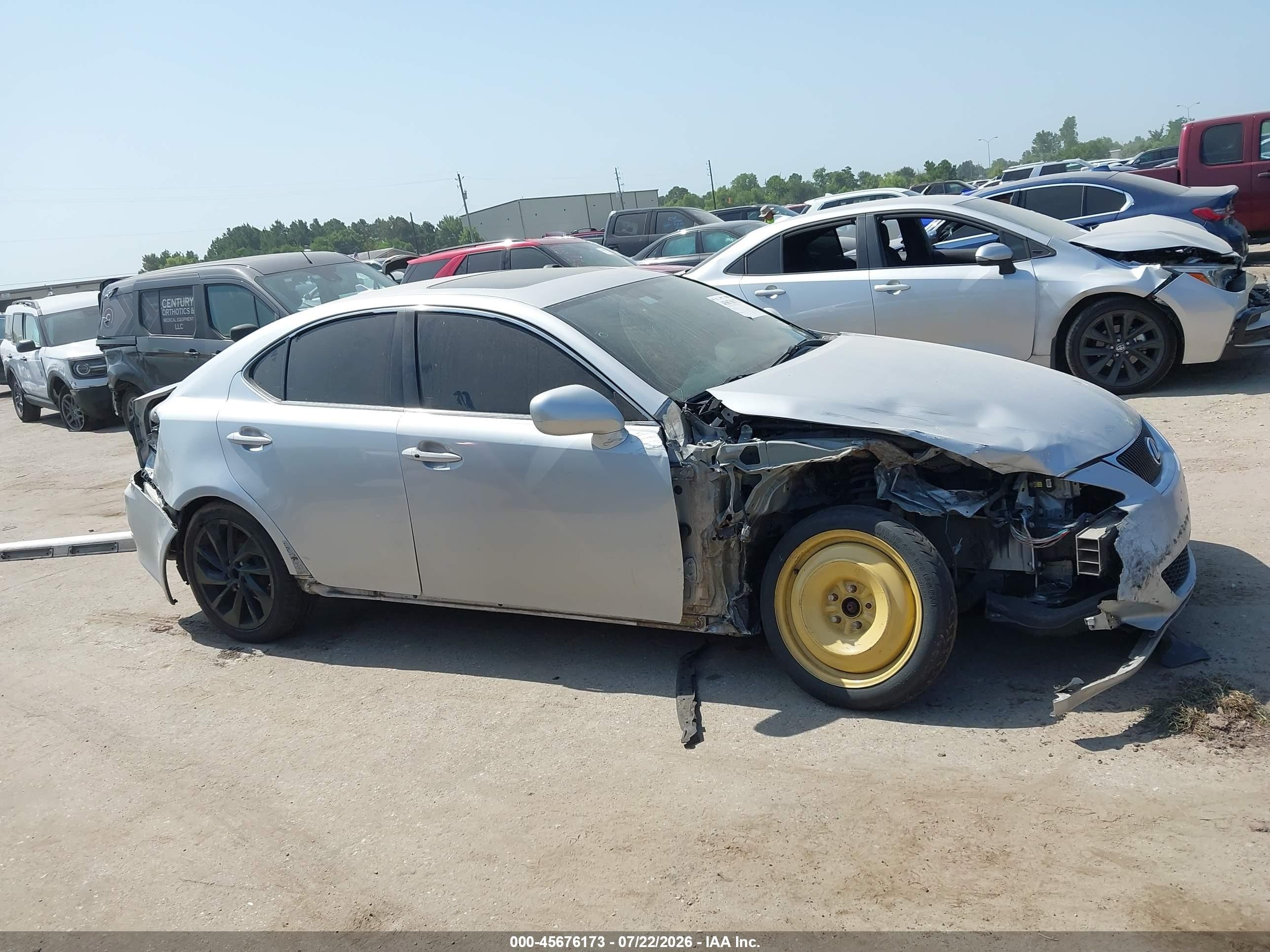 2007 Lexus Is 250   Silver vin: JTHCK262275008091