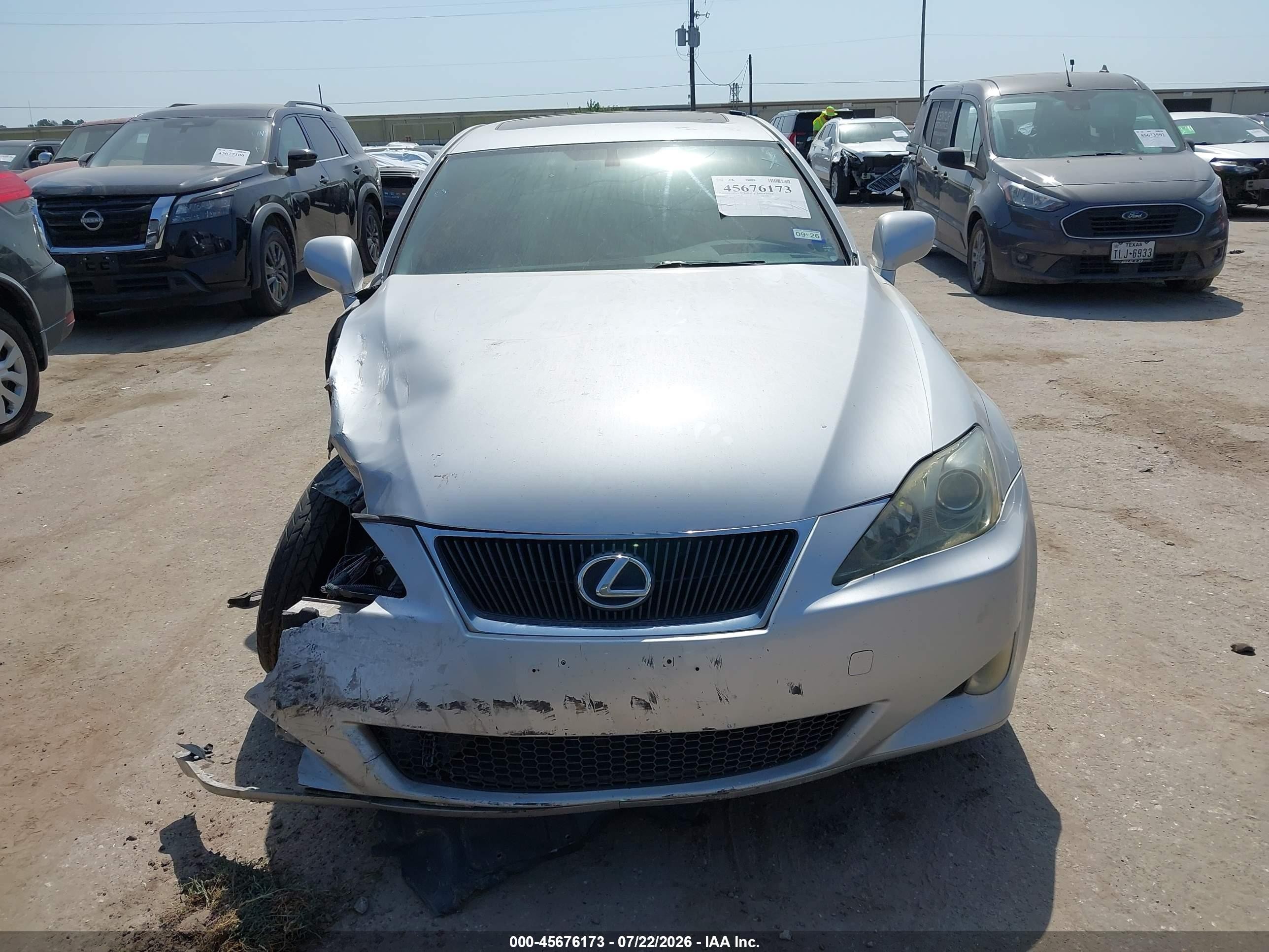 2007 Lexus Is 250   Silver vin: JTHCK262275008091