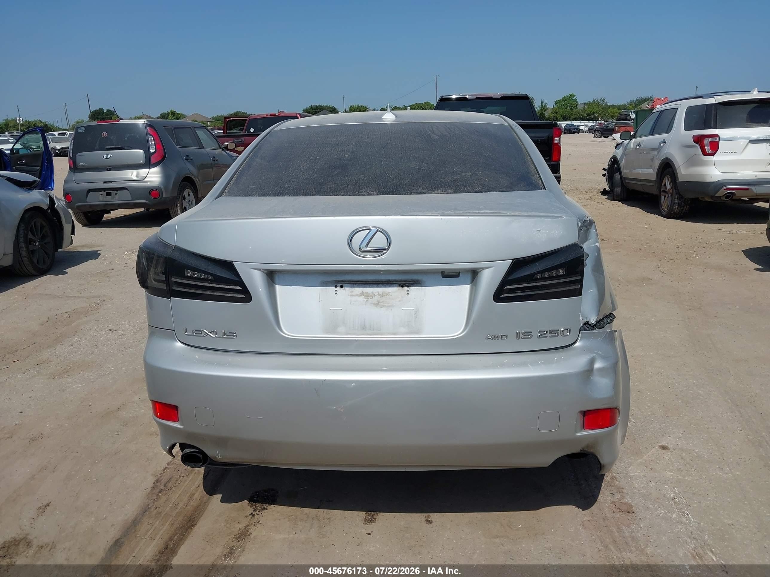 2007 Lexus Is 250   Silver vin: JTHCK262275008091