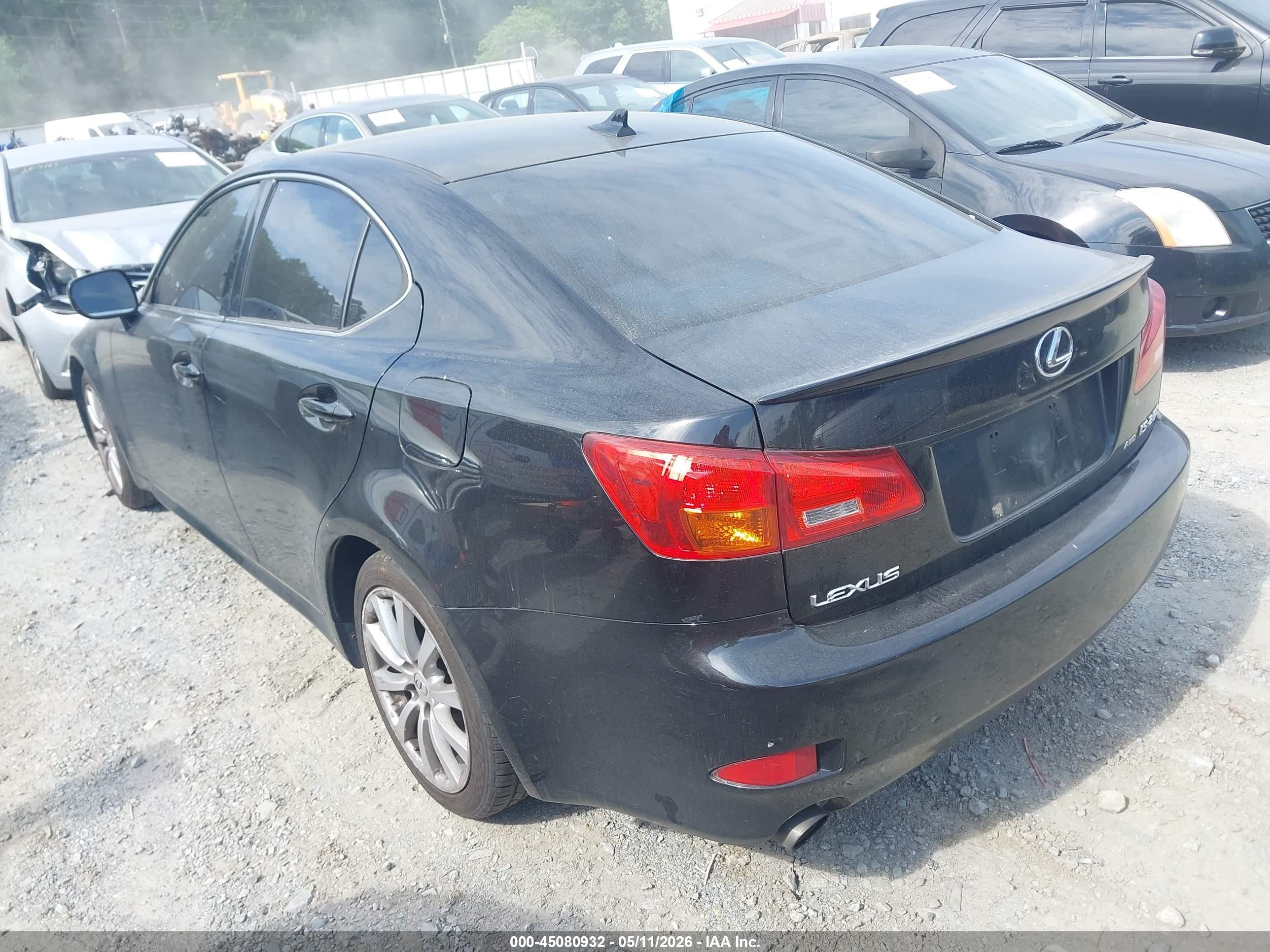 2008 Lexus Is 250   Черный vin: JTHCK262282027288