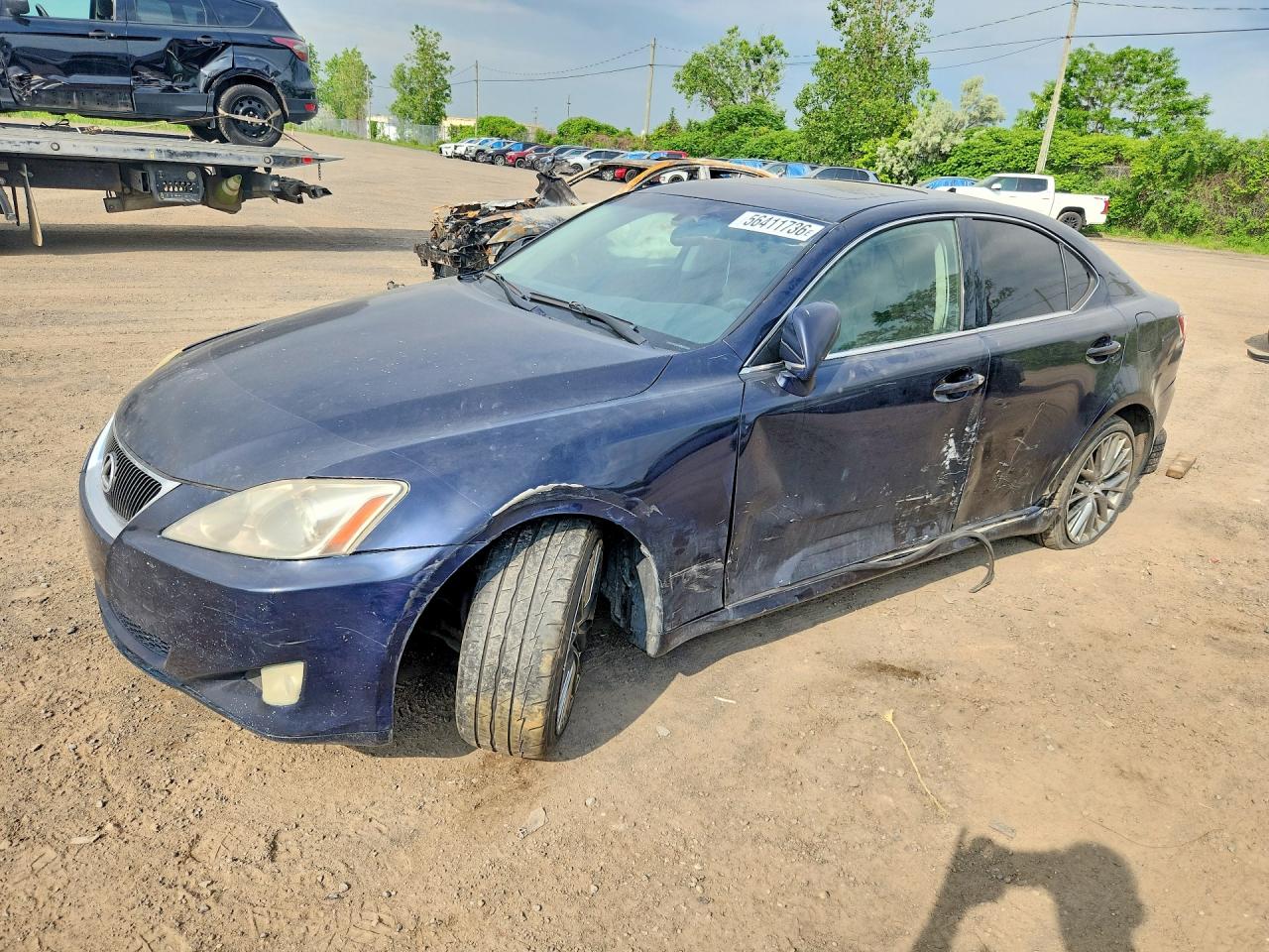 2008 Lexus Is 250 Blue vin: JTHCK262285020081