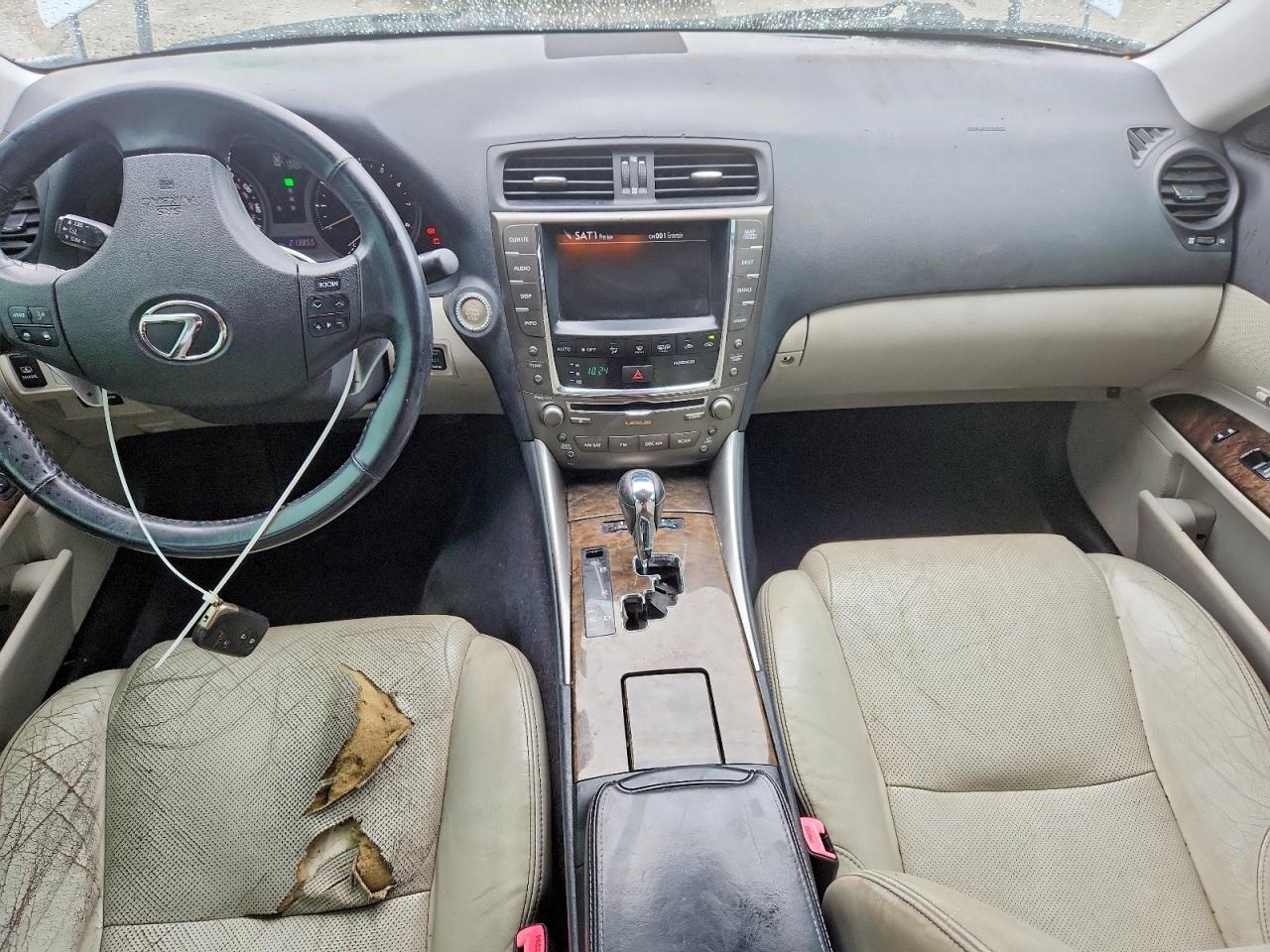 2009 Lexus Is 250 White vin: JTHCK262292032055