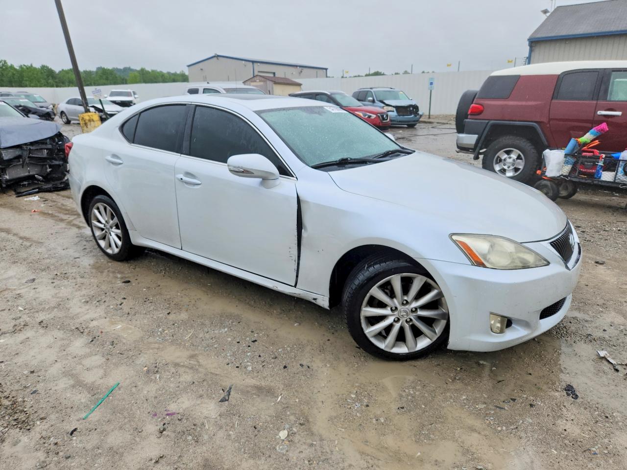 2009 Lexus Is 250 White vin: JTHCK262292032055