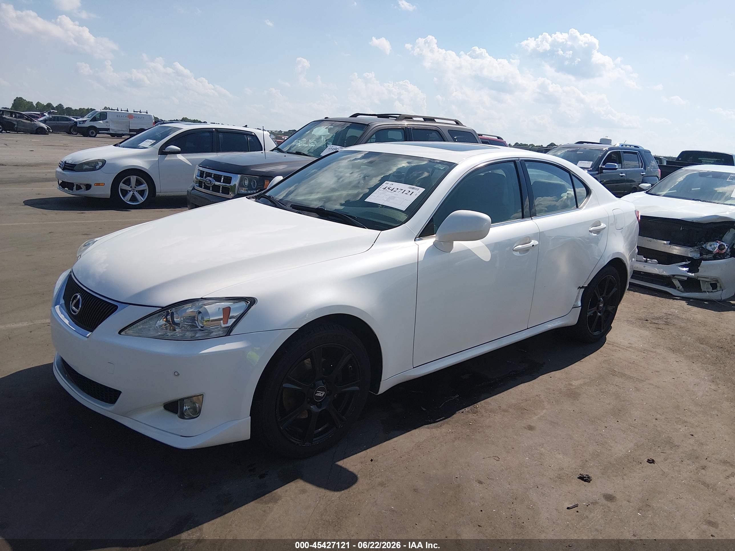 2006 Lexus Is 250   White vin: JTHCK262362000436