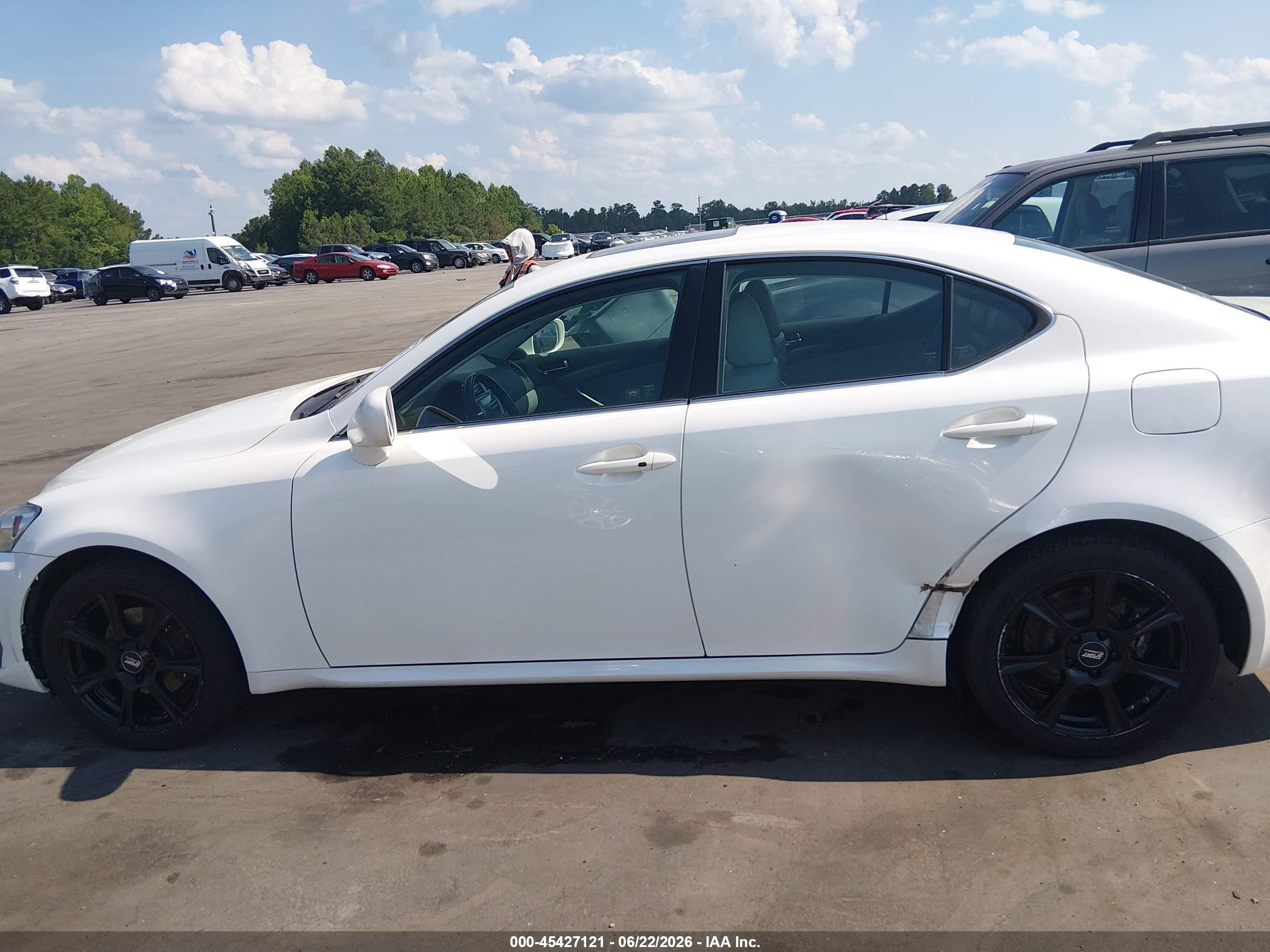 2006 Lexus Is 250   White vin: JTHCK262362000436