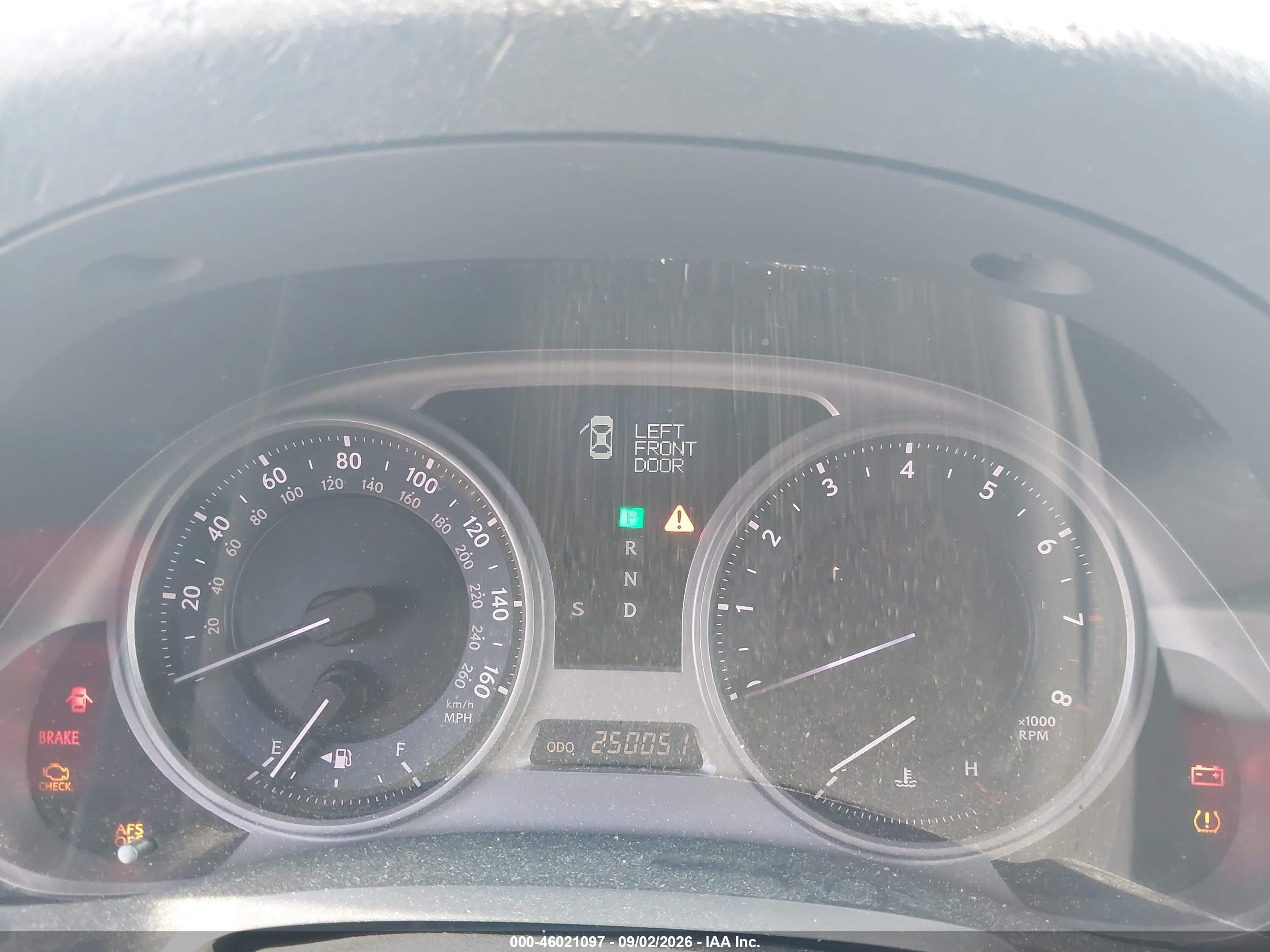 2007 Lexus Is 250   Black vin: JTHCK262372016542