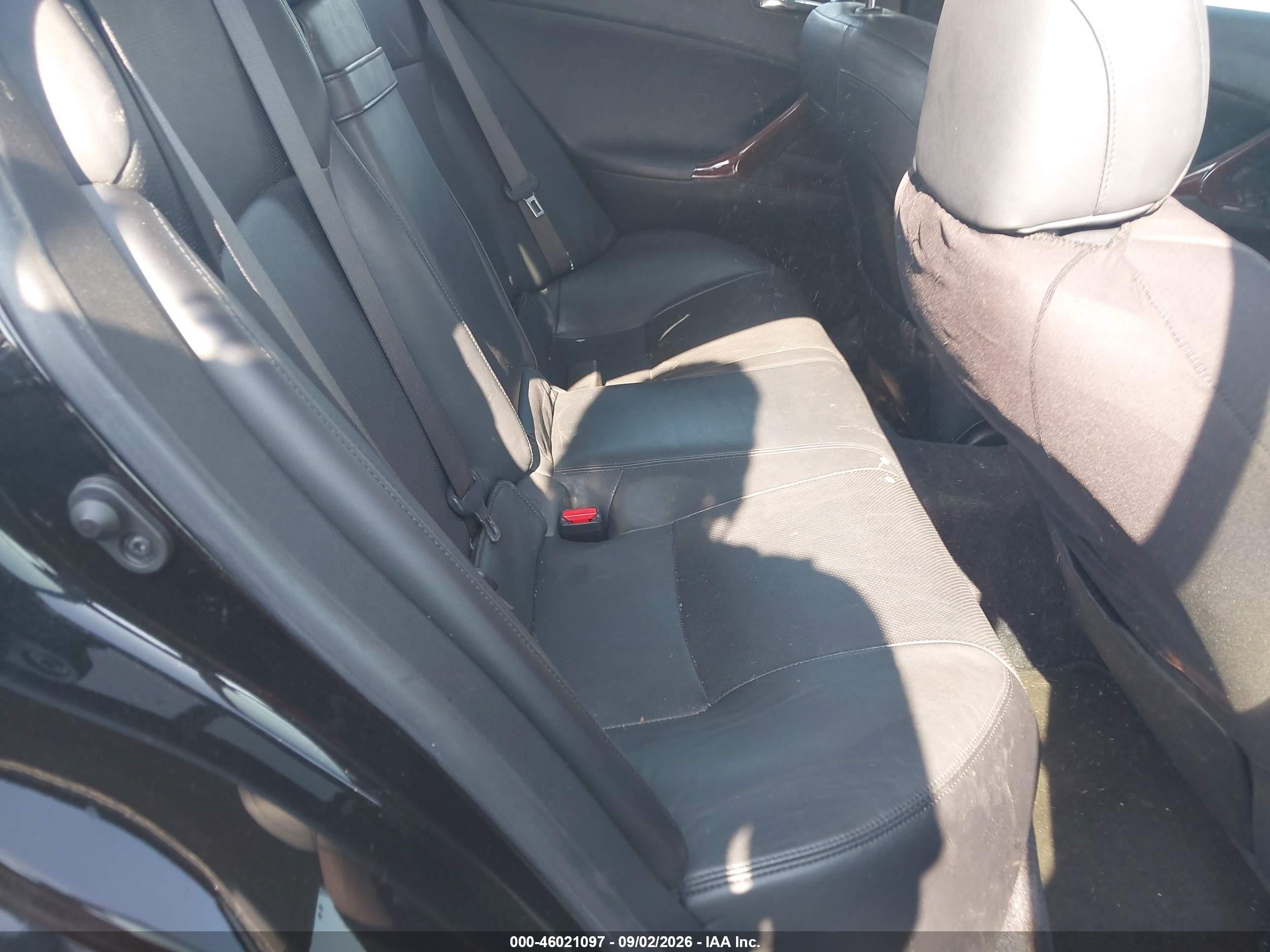 2007 Lexus Is 250   Black vin: JTHCK262372016542