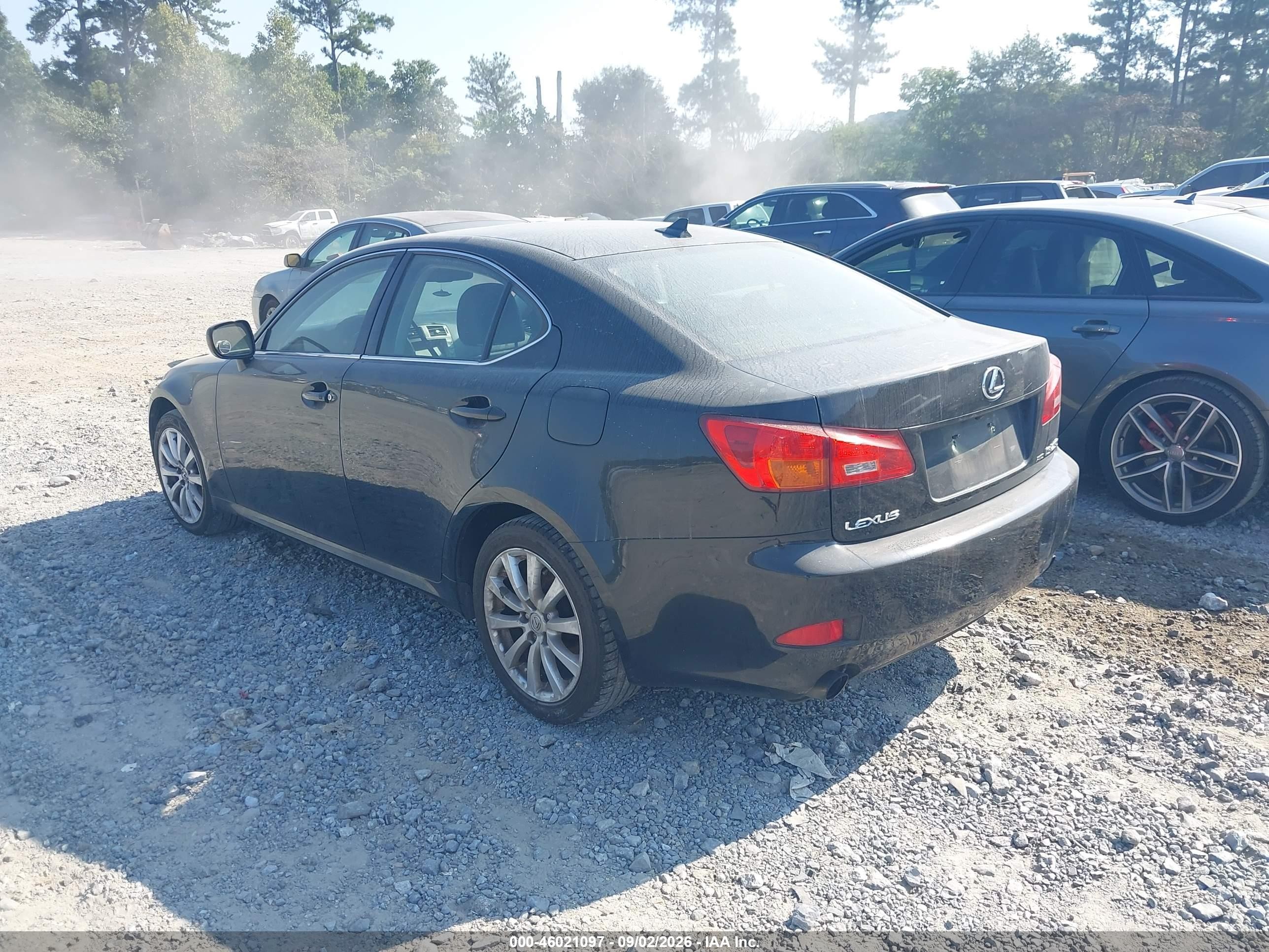 2007 Lexus Is 250   Black vin: JTHCK262372016542