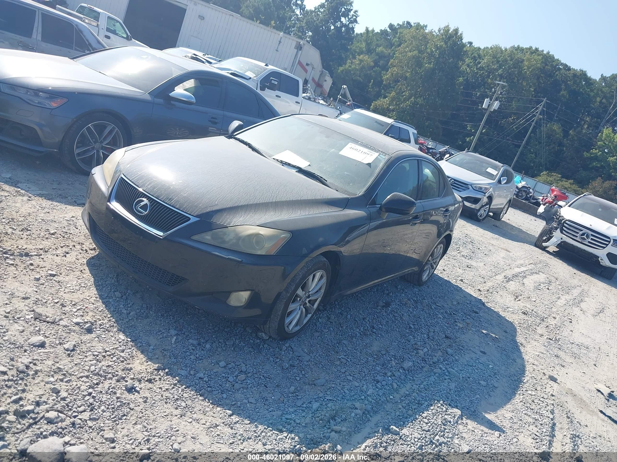 2007 Lexus Is 250   Black vin: JTHCK262372016542