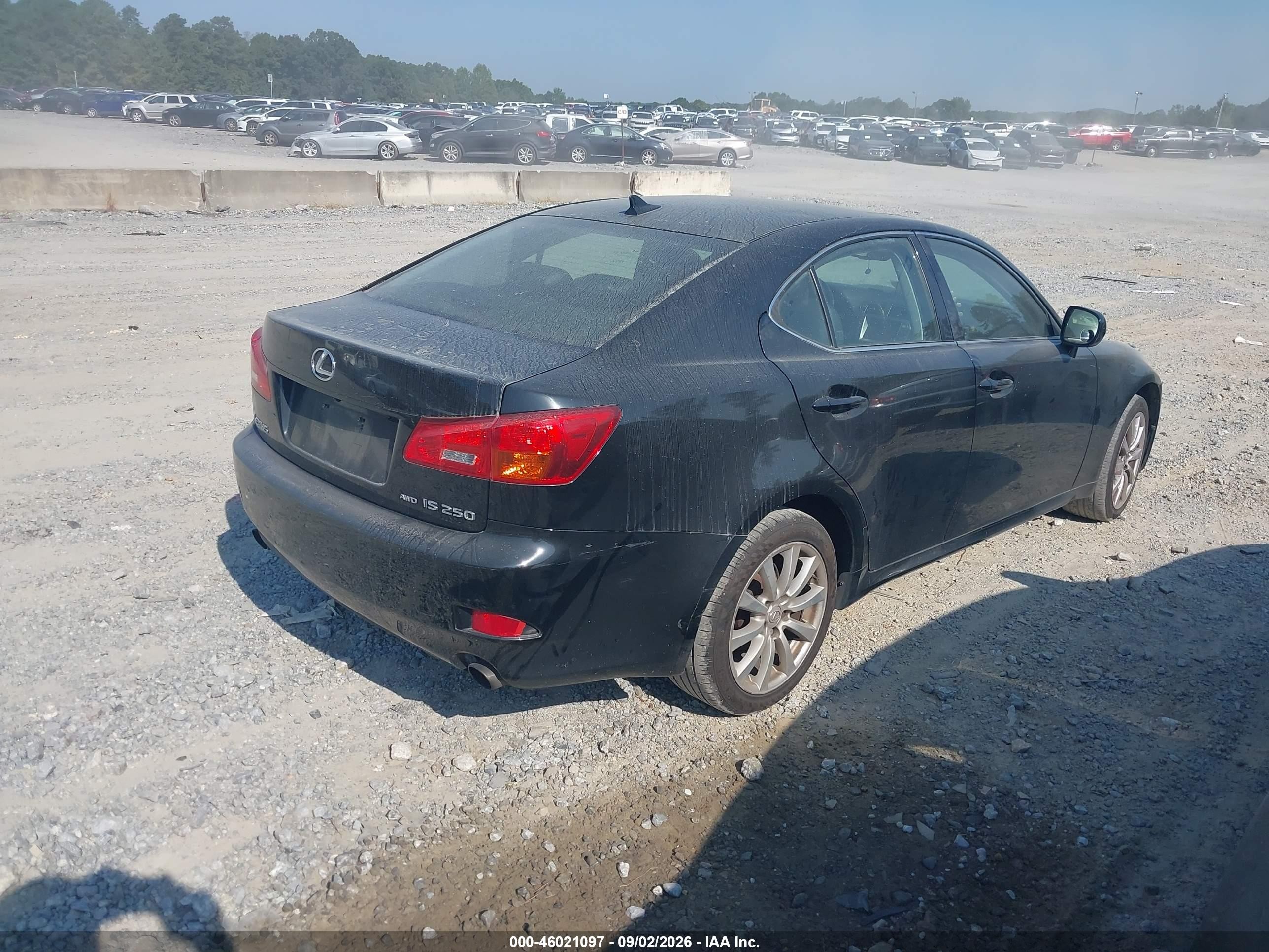 2007 Lexus Is 250   Black vin: JTHCK262372016542