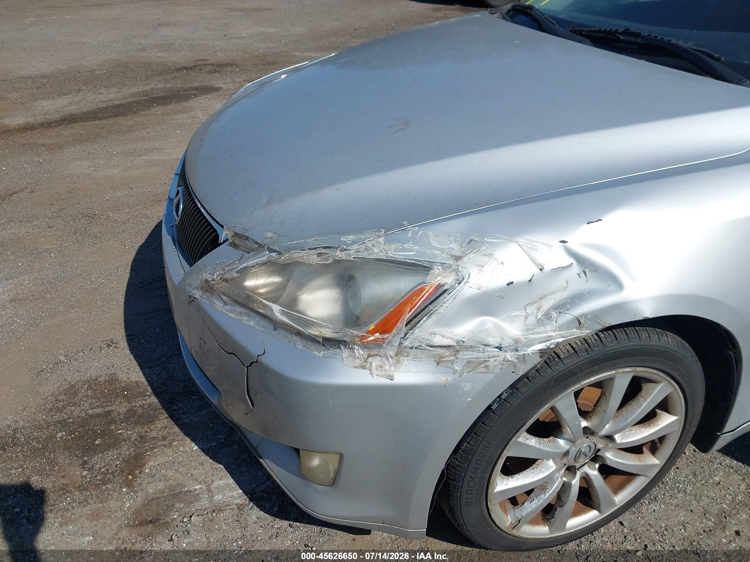 2007 Lexus Is 250   Silver vin: JTHCK262375012120