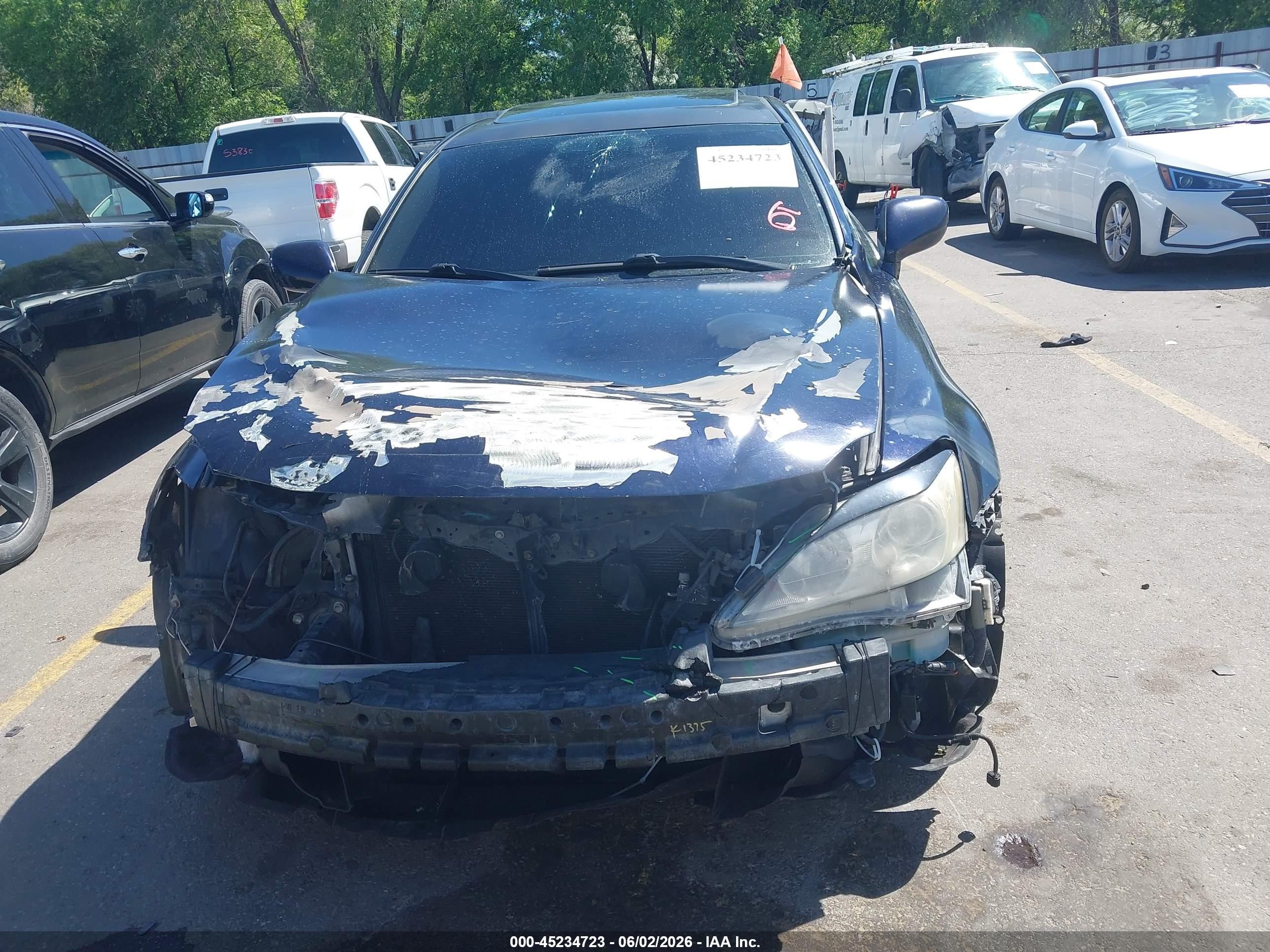 2008 Lexus Is 250   Dark Blue vin: JTHCK262382023072