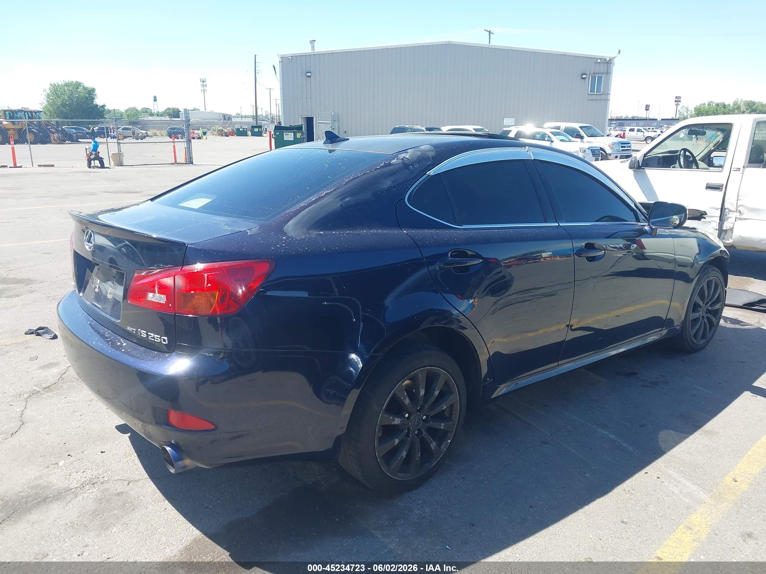 2008 Lexus Is 250   Dark Blue vin: JTHCK262382023072