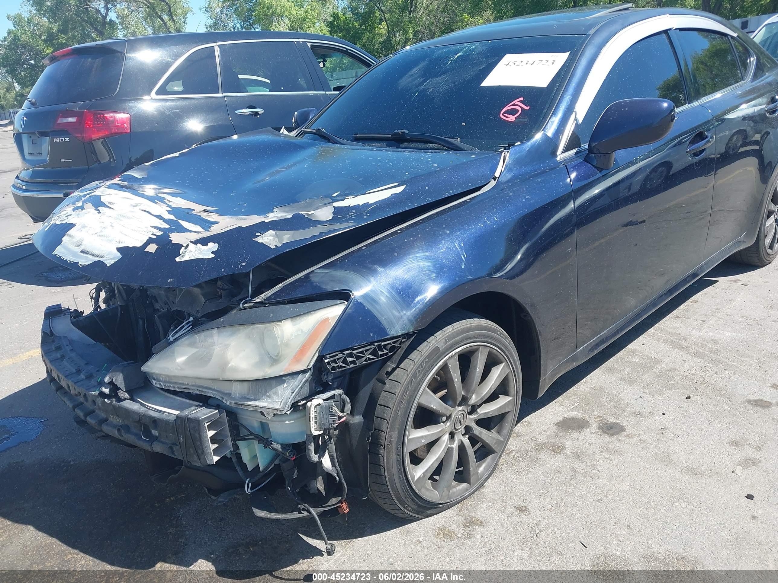 2008 Lexus Is 250   Dark Blue vin: JTHCK262382023072
