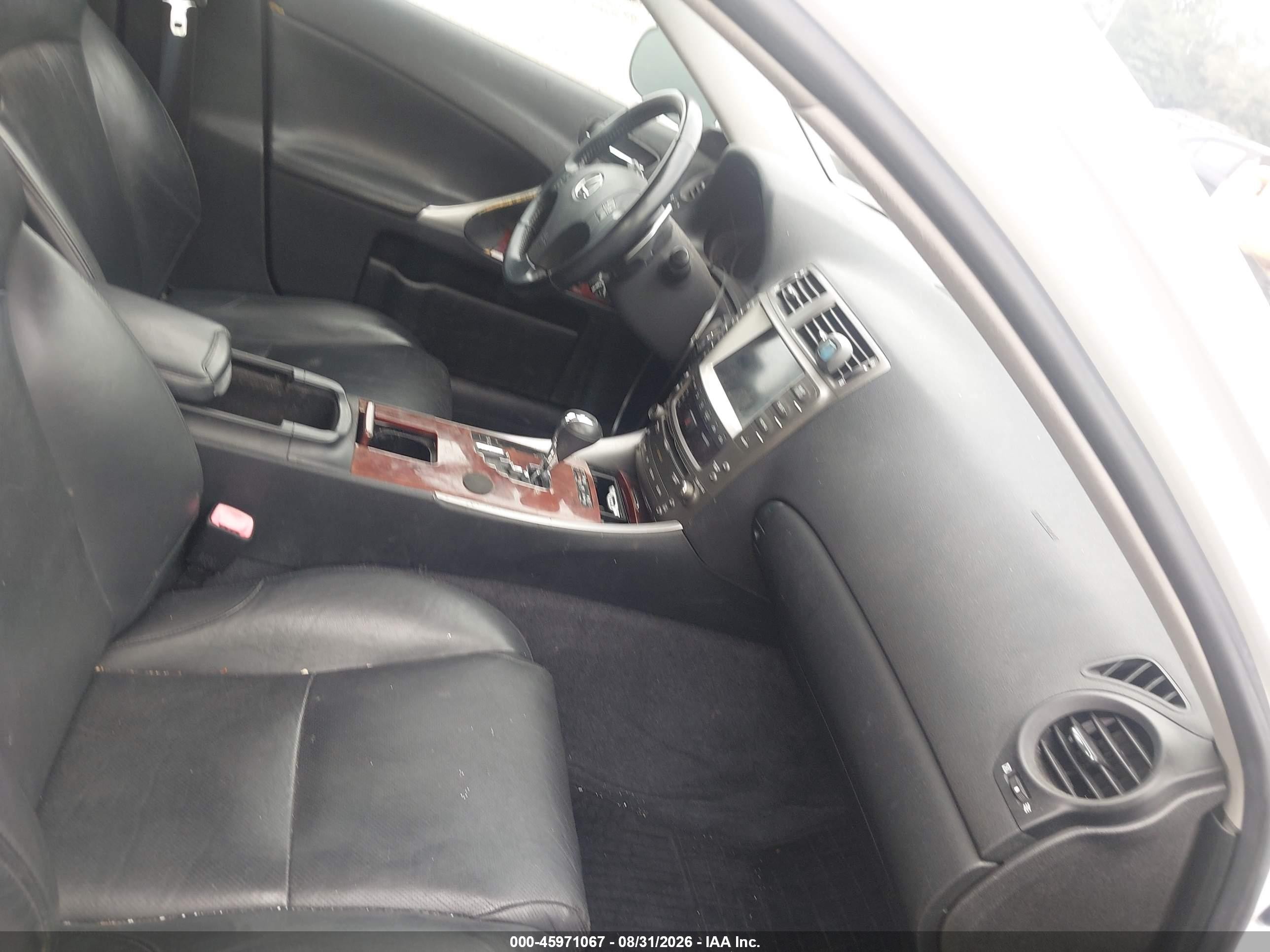 2008 Lexus Is 250 White vin: JTHCK262382023783