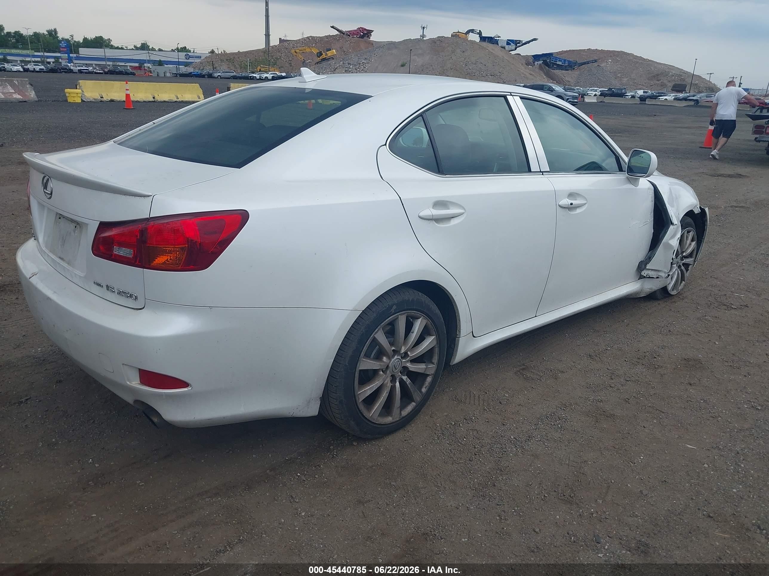 2008 Lexus Is 250 White vin: JTHCK262382025713