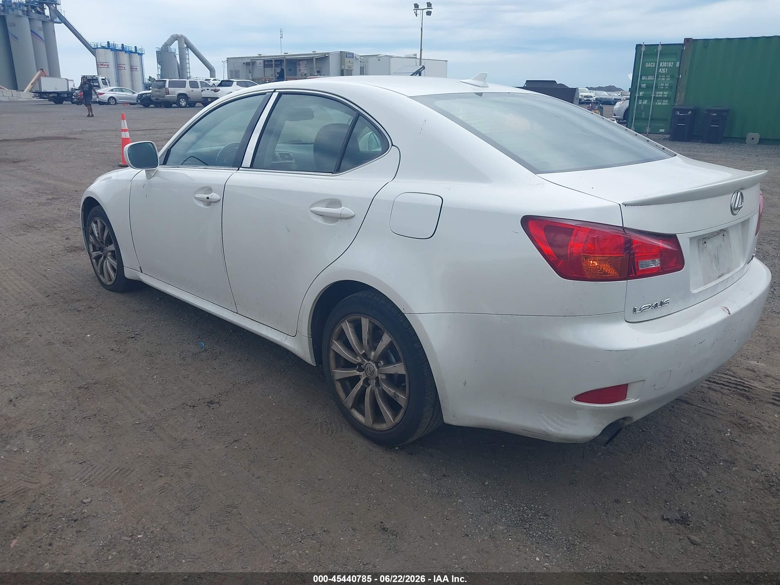 2008 Lexus Is 250 White vin: JTHCK262382025713