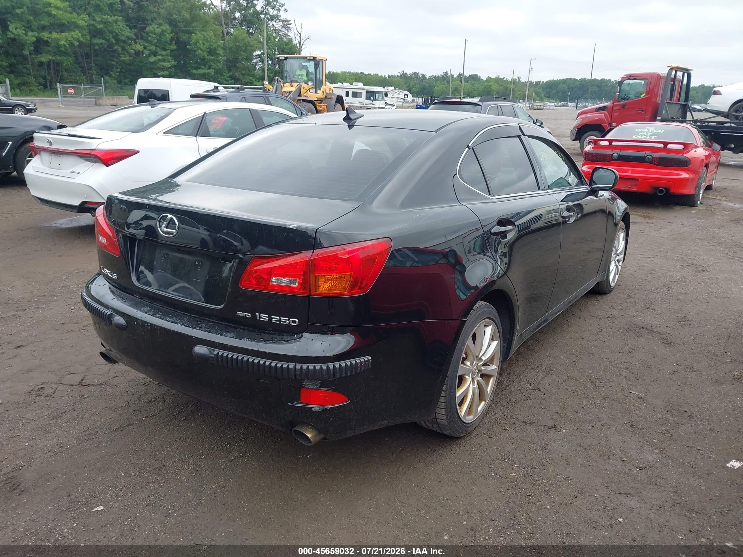 2008 Lexus Is 250   Черный vin: JTHCK262385020400