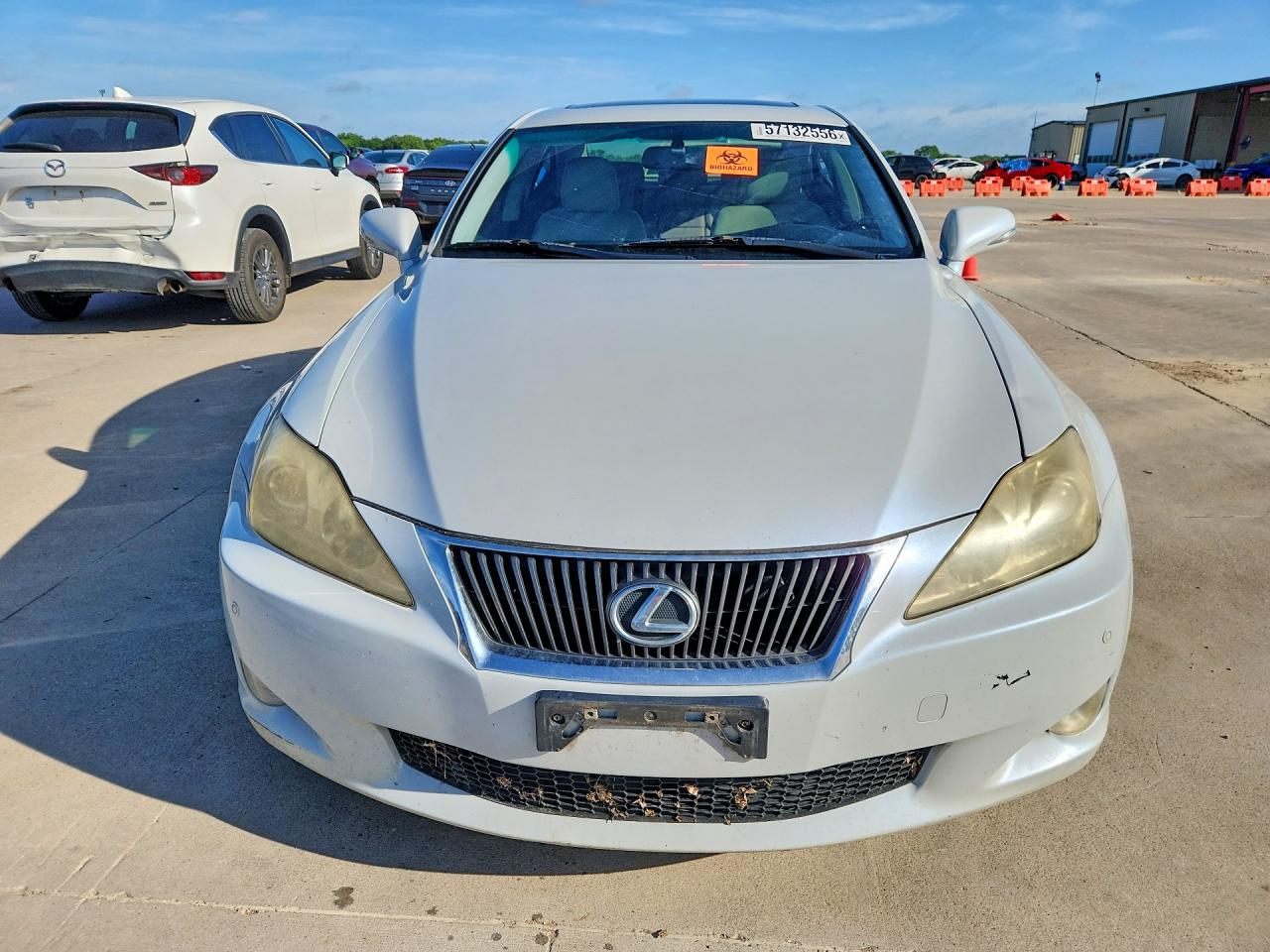2009 Lexus Is 250 White vin: JTHCK262395030250