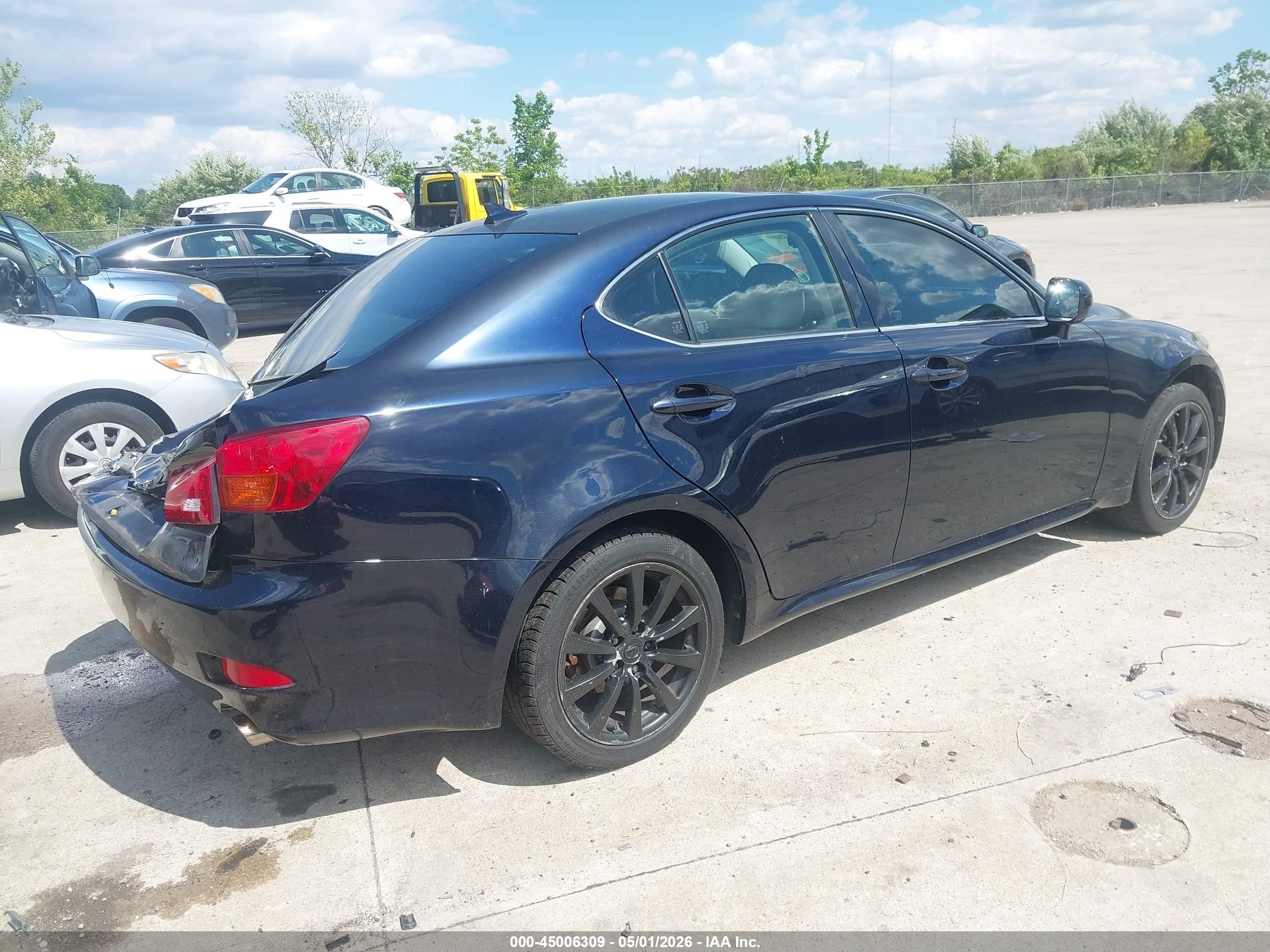2007 Lexus Is 250 Black vin: JTHCK262472013651