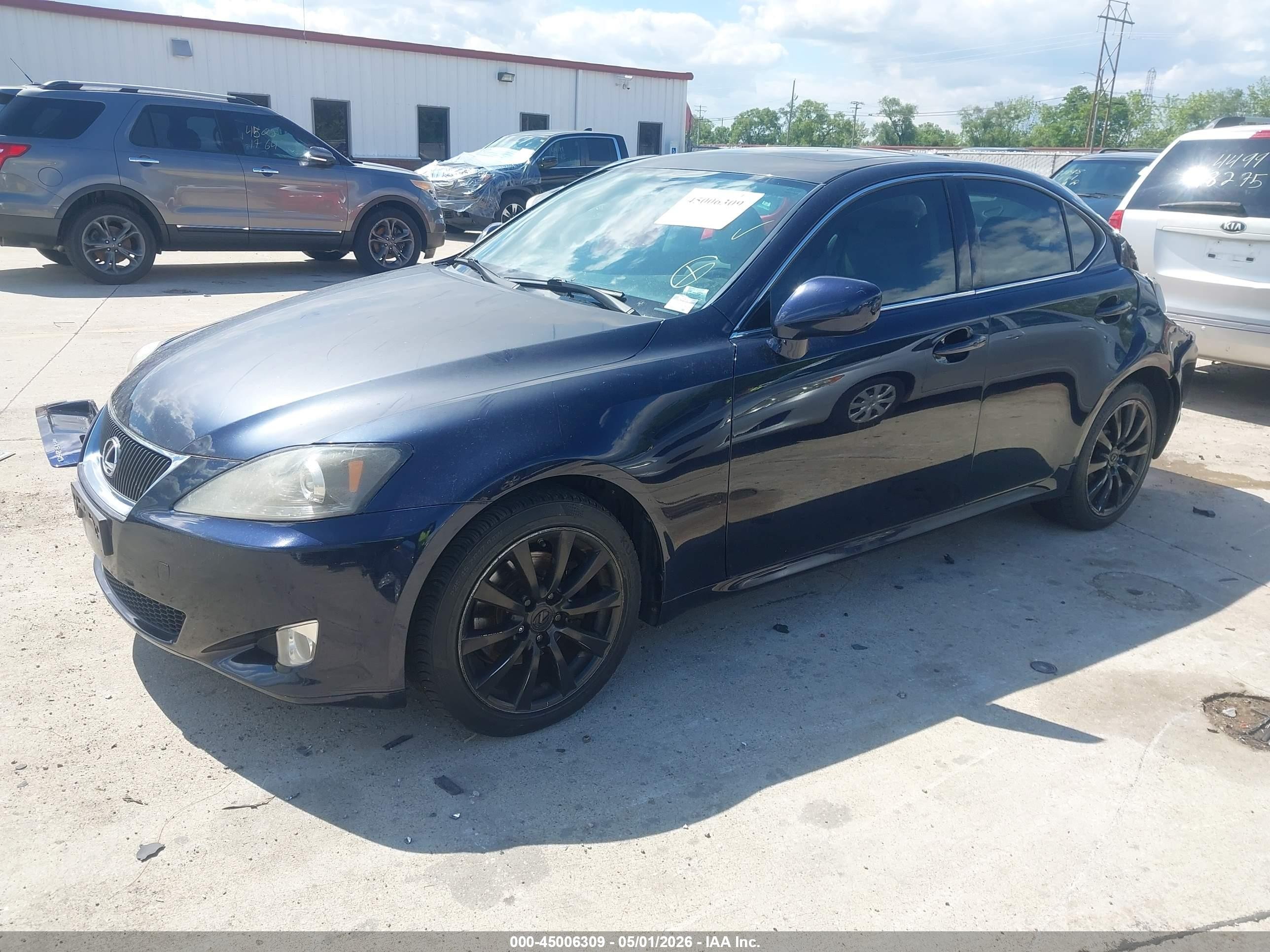 2007 Lexus Is 250 Black vin: JTHCK262472013651