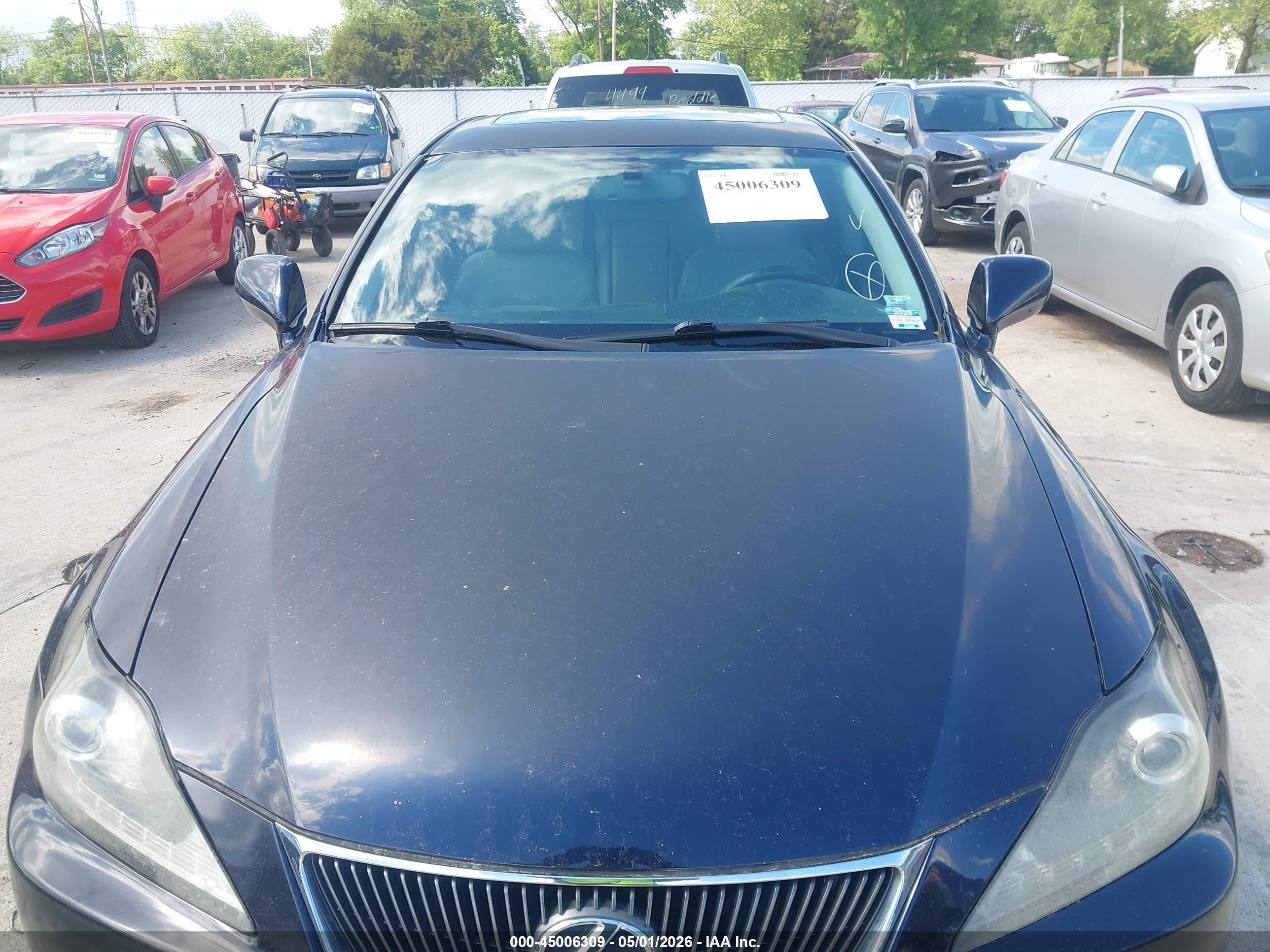 2007 Lexus Is 250 Black vin: JTHCK262472013651