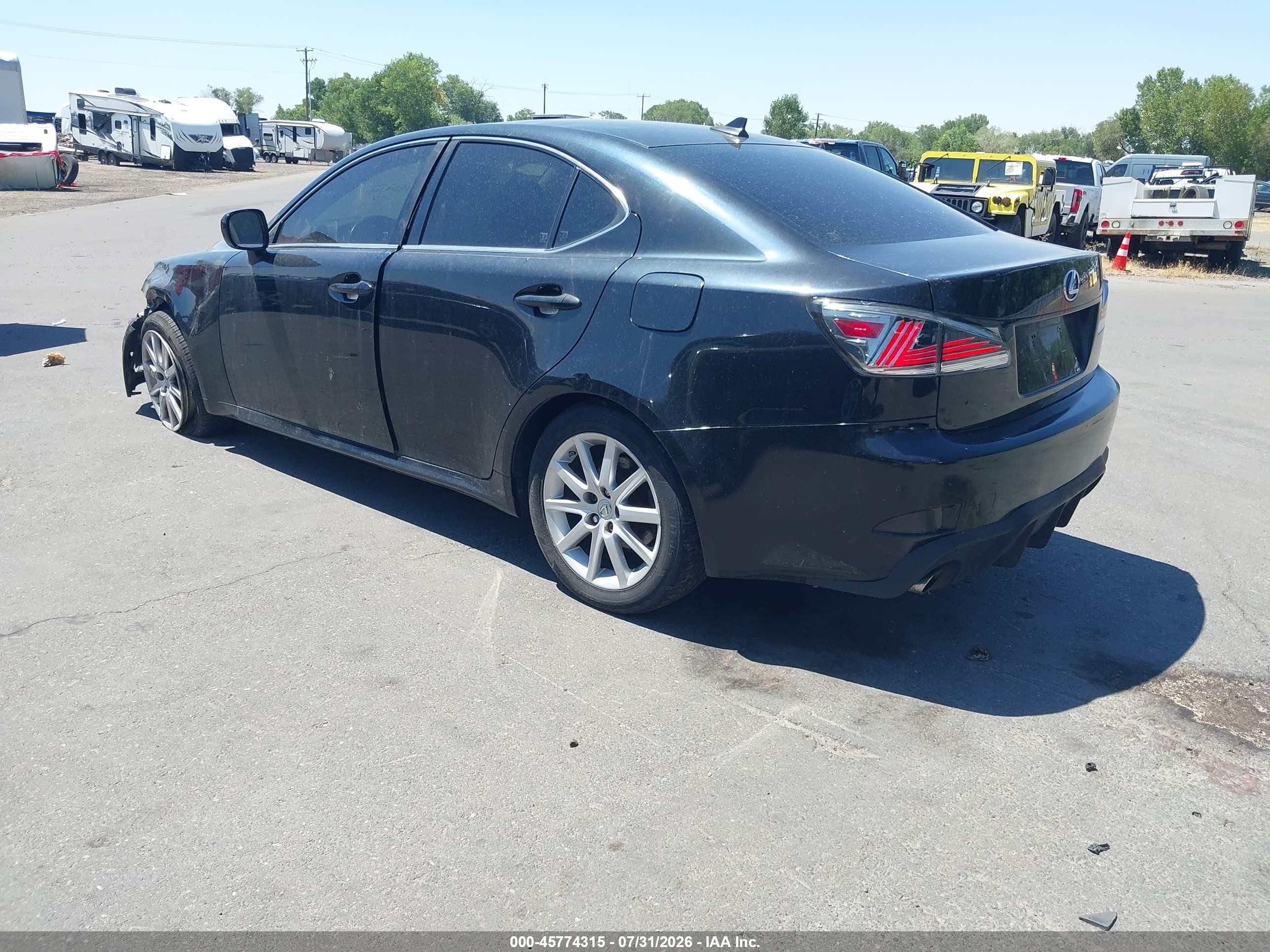 2007 Lexus Is 250 Black vin: JTHCK262472016193