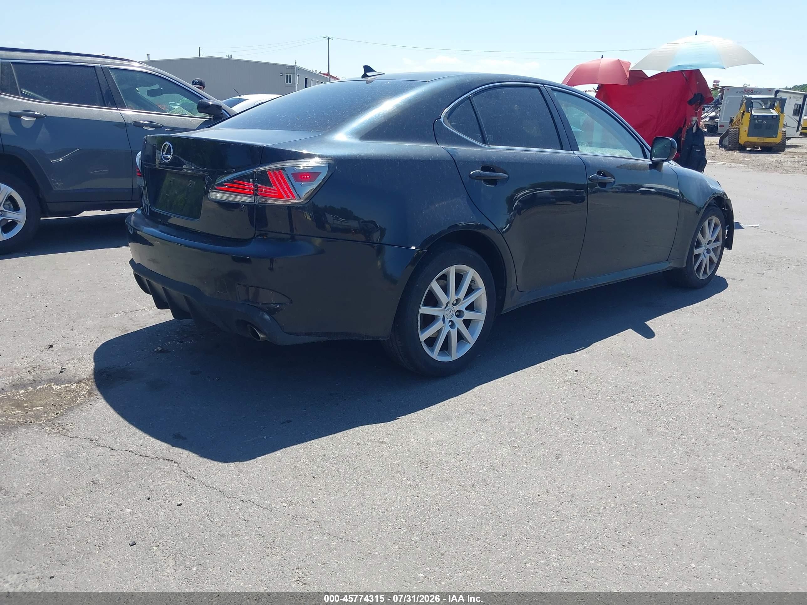 2007 Lexus Is 250 Black vin: JTHCK262472016193