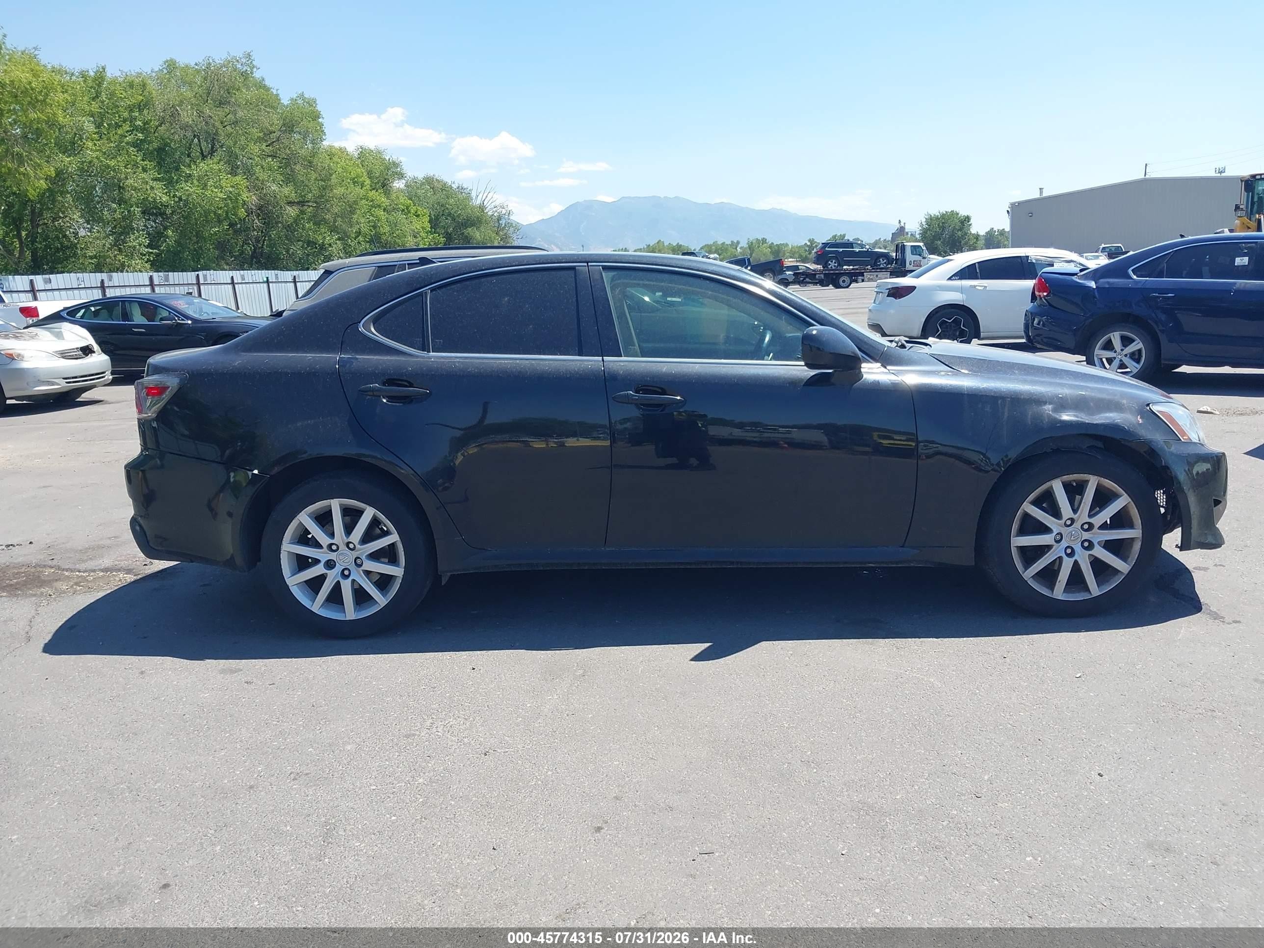2007 Lexus Is 250 Black vin: JTHCK262472016193