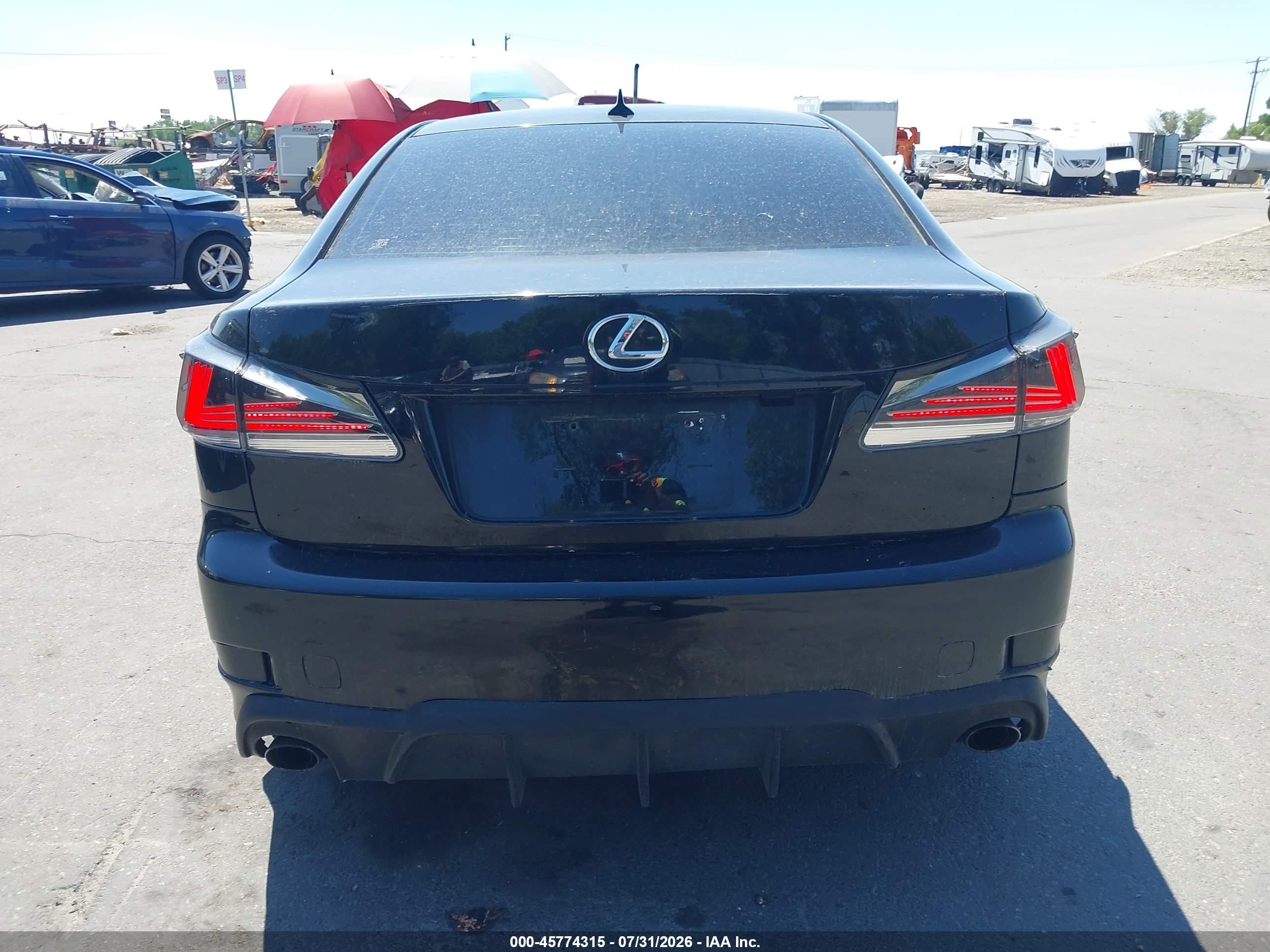 2007 Lexus Is 250 Black vin: JTHCK262472016193