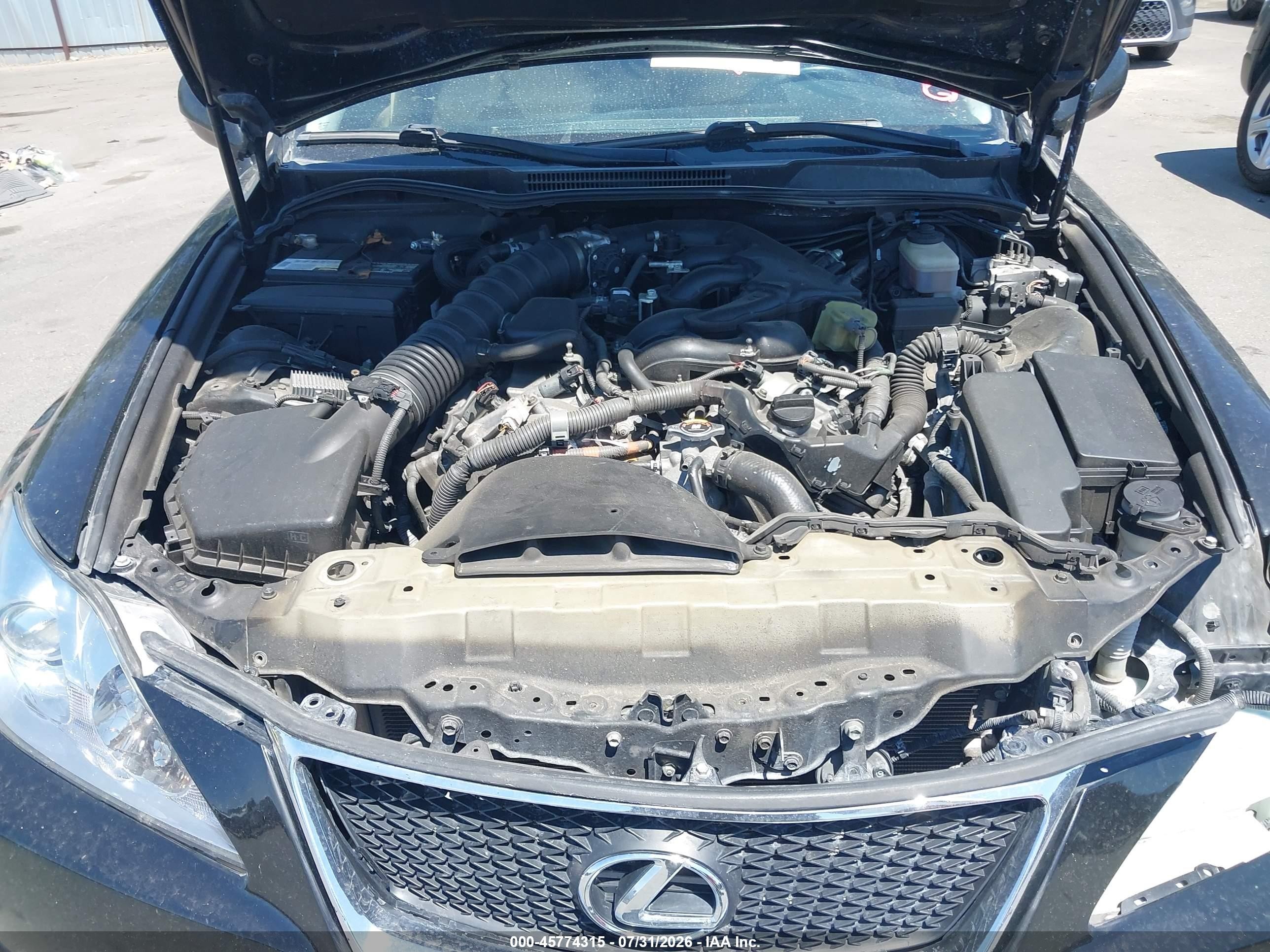 2007 Lexus Is 250 Black vin: JTHCK262472016193