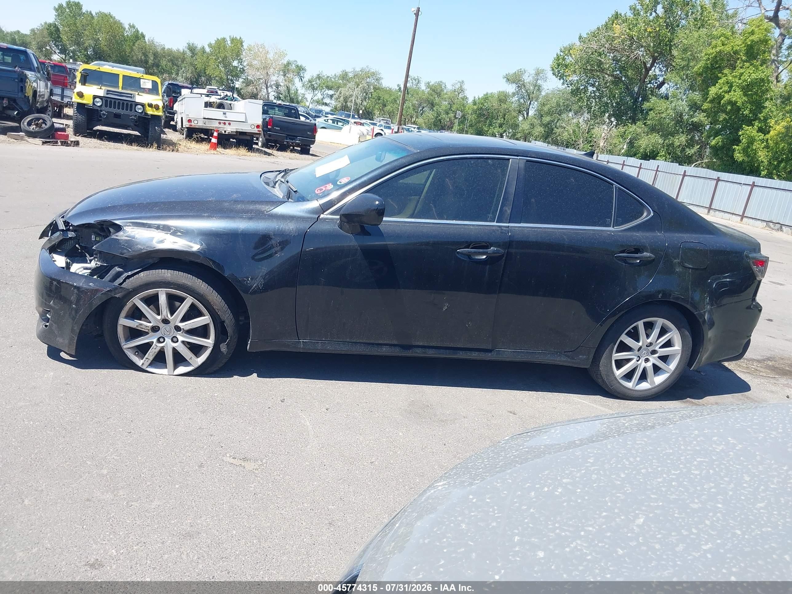 2007 Lexus Is 250 Black vin: JTHCK262472016193