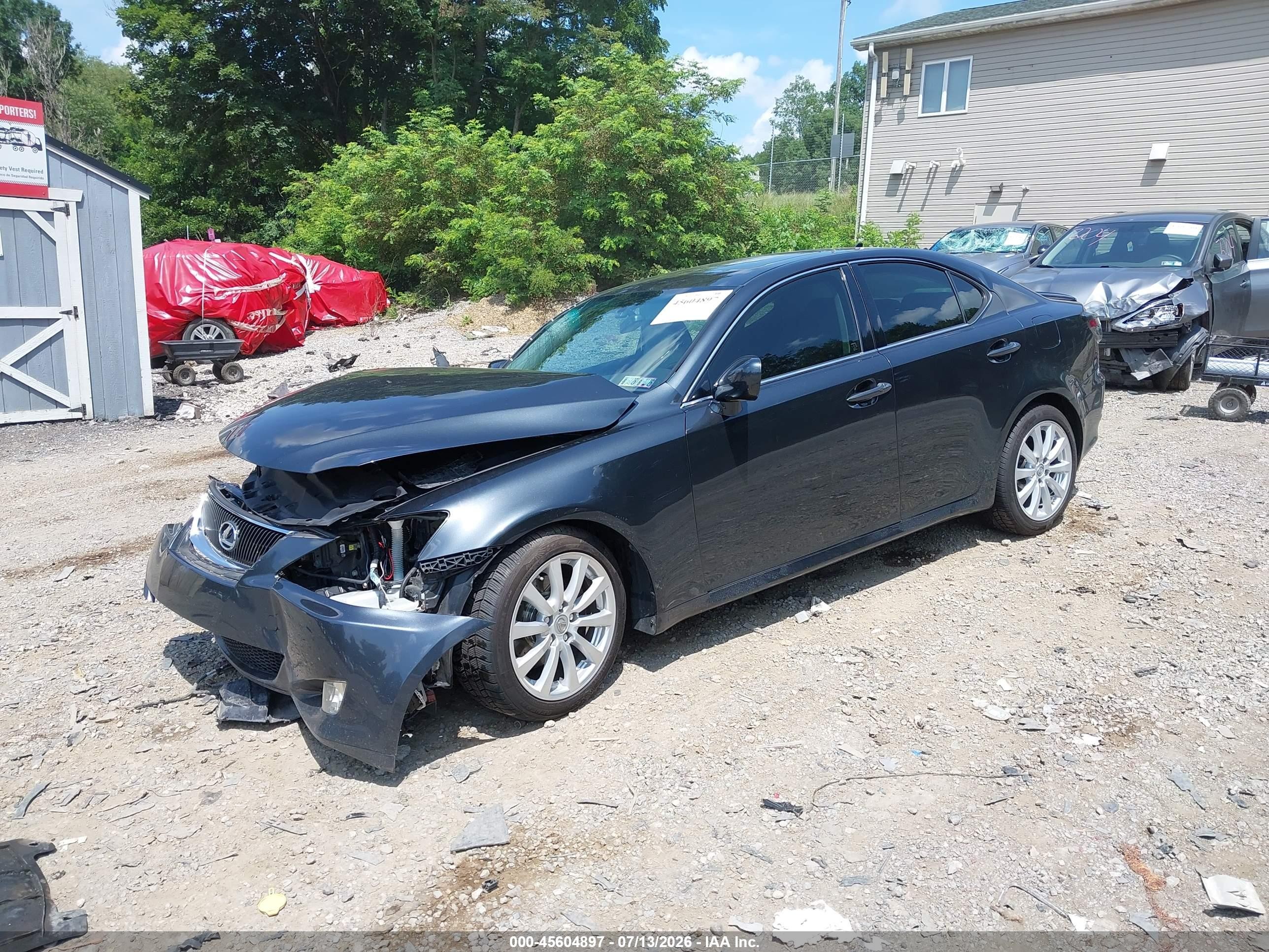 2007 Lexus Is 250   Gray vin: JTHCK262475009176