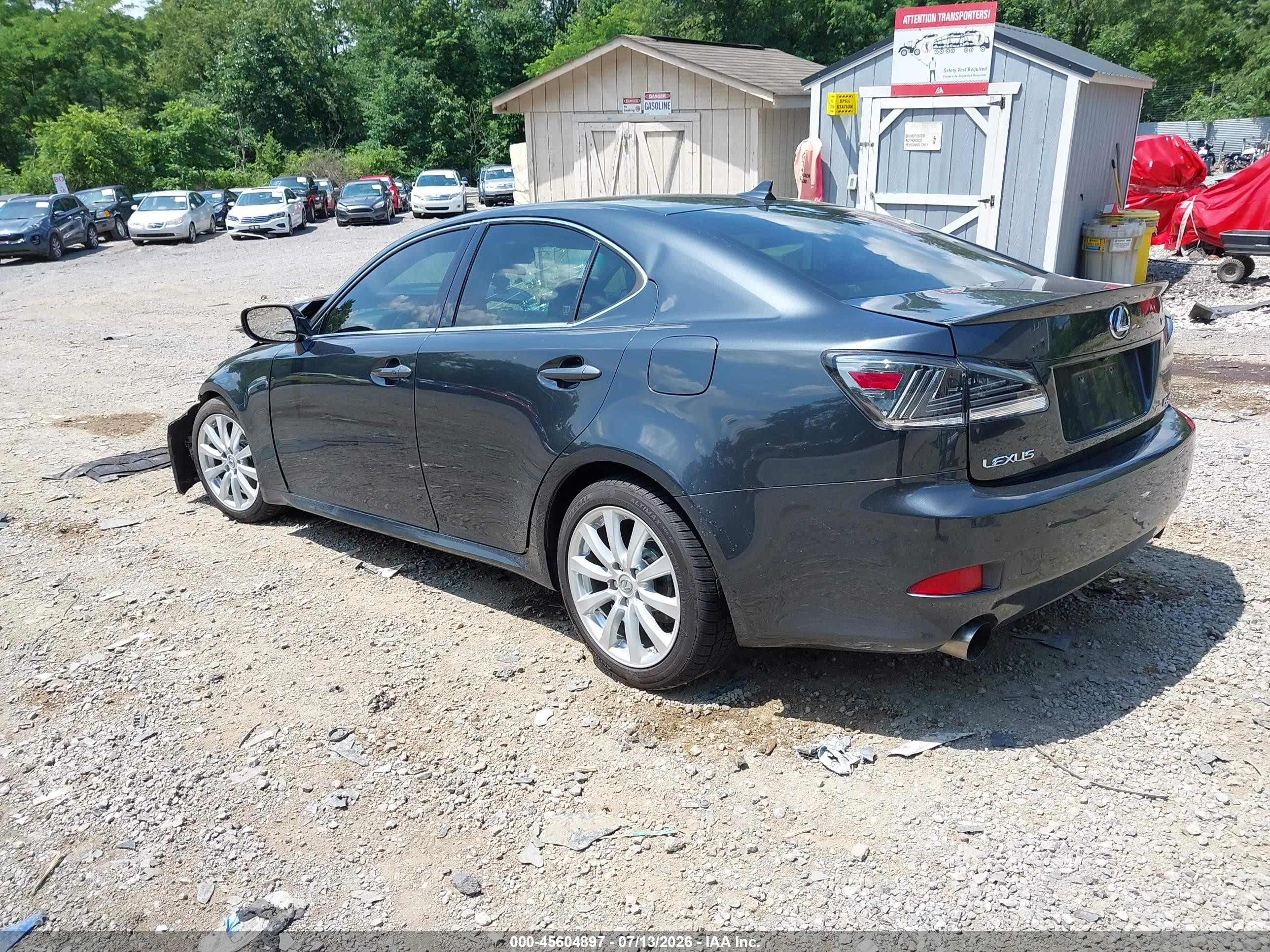2007 Lexus Is 250   Gray vin: JTHCK262475009176