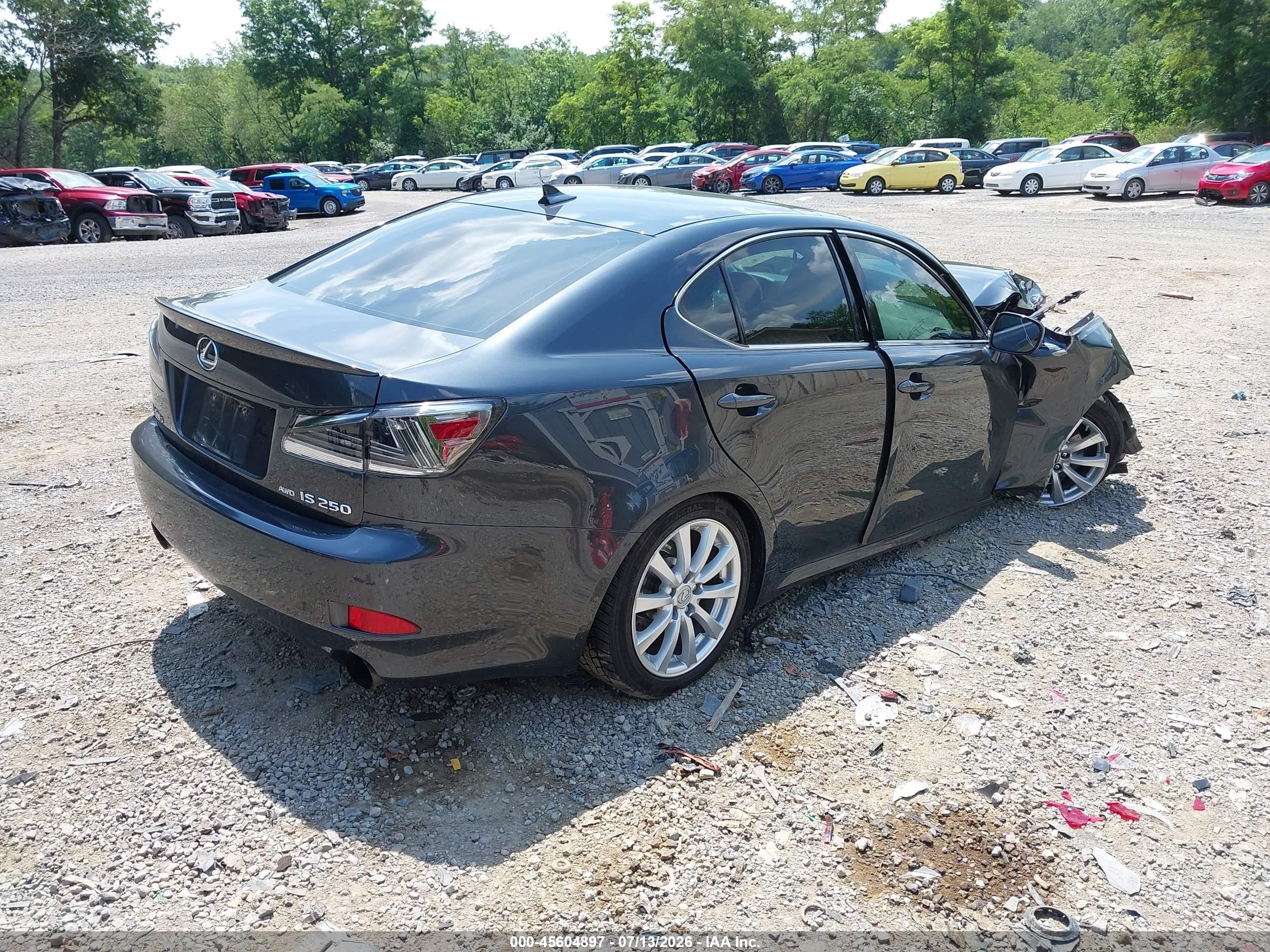 2007 Lexus Is 250   Gray vin: JTHCK262475009176