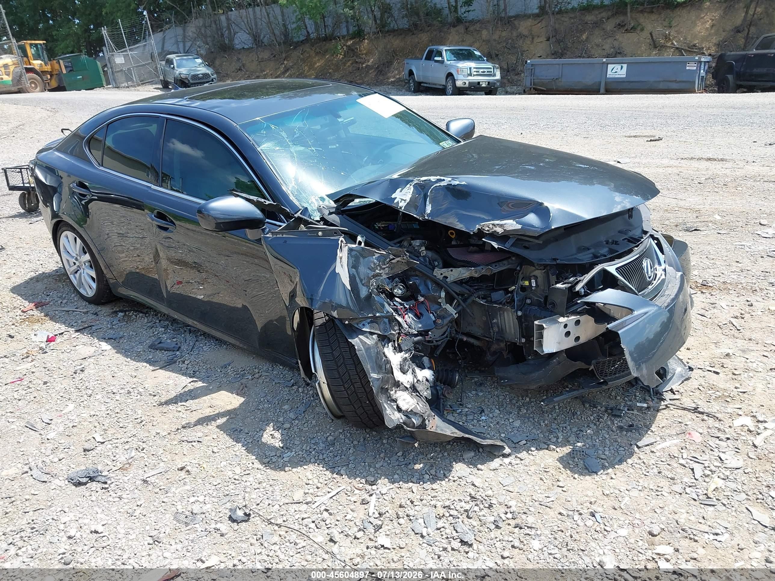 2007 Lexus Is 250   Gray vin: JTHCK262475009176